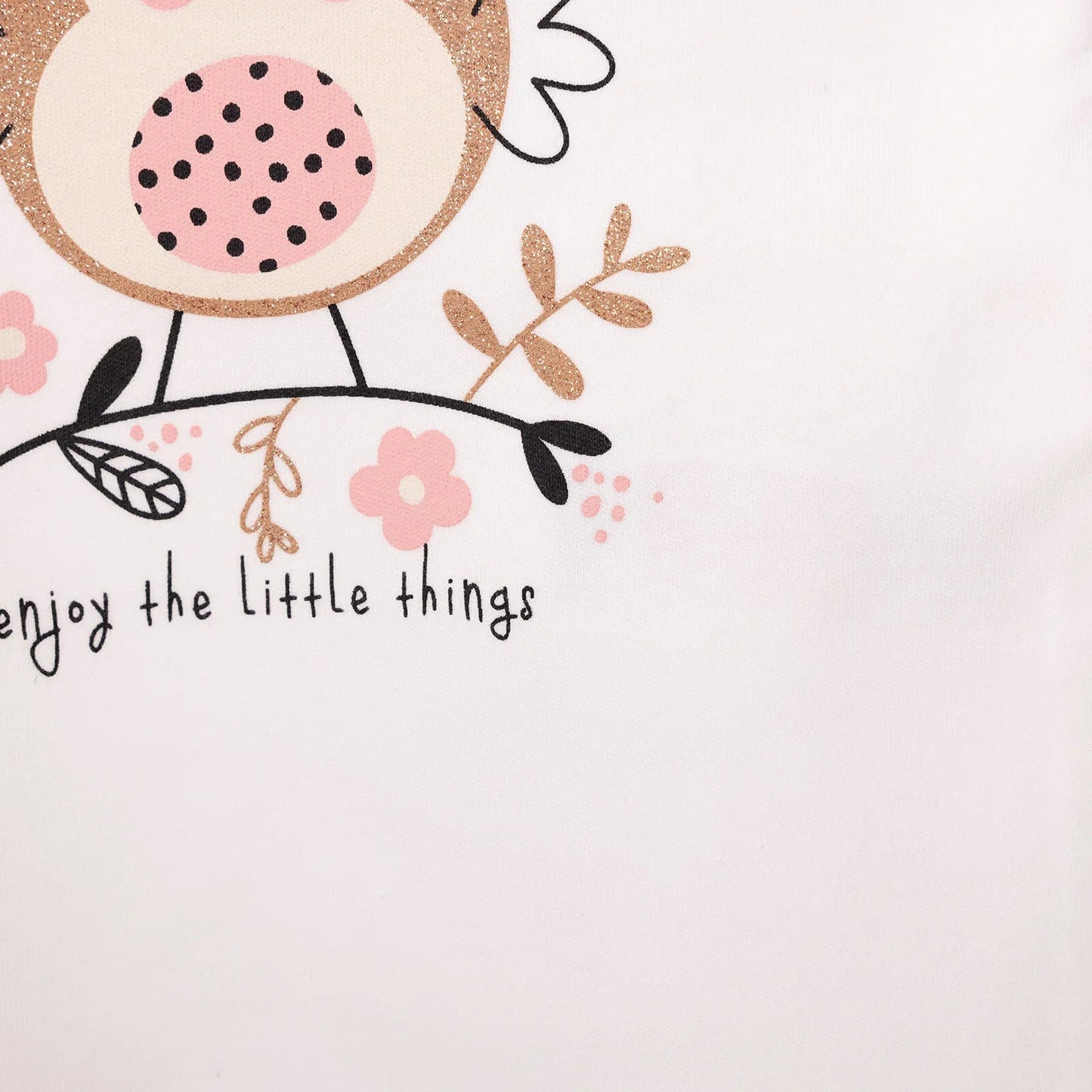 HelloBaby Baby Girl Long Sleeve T-shirt - Ecru - mezetto ebebek ebebek