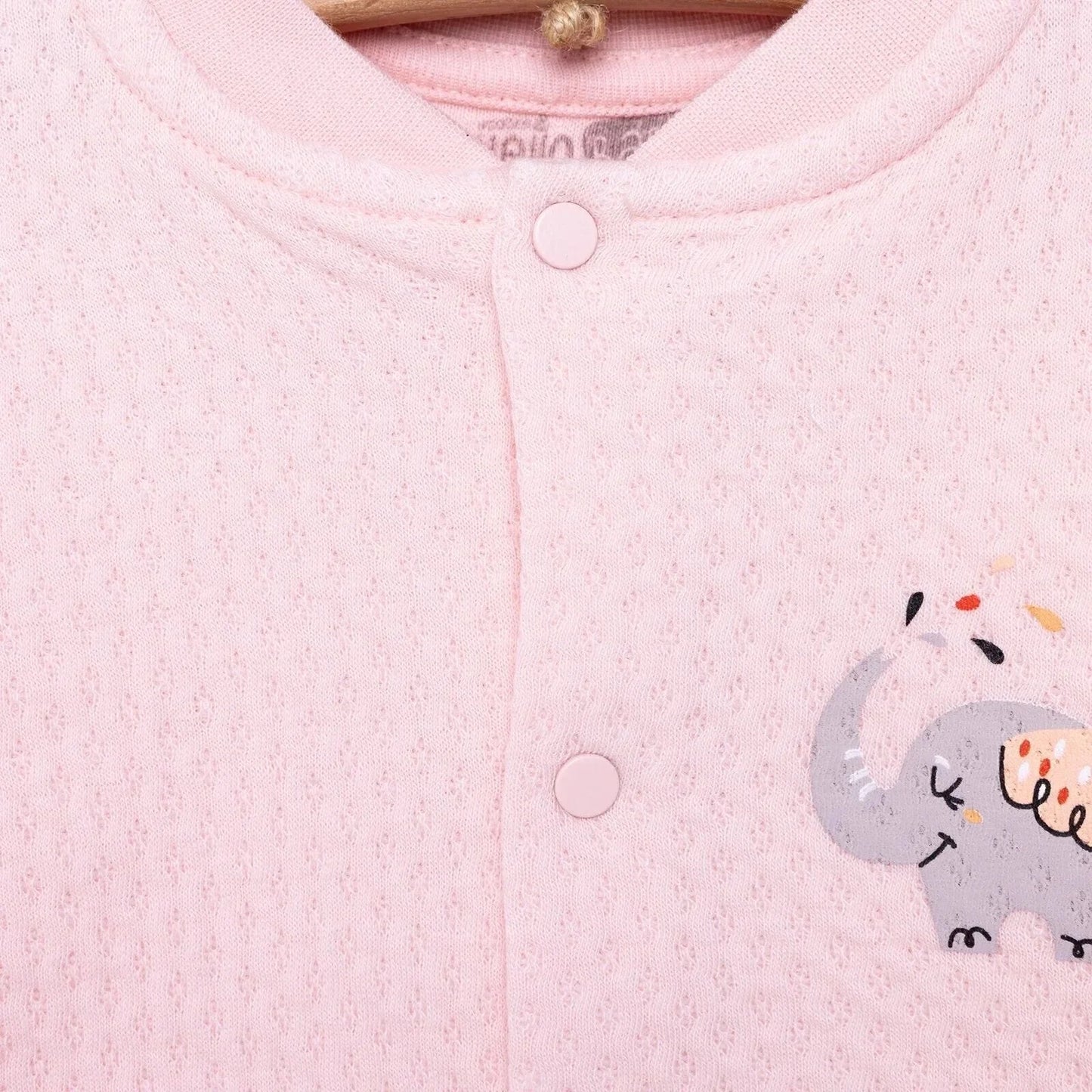 HelloBaby Baby Girl Quilted Cardigan - Light Pink - mezetto ebebek ebebek