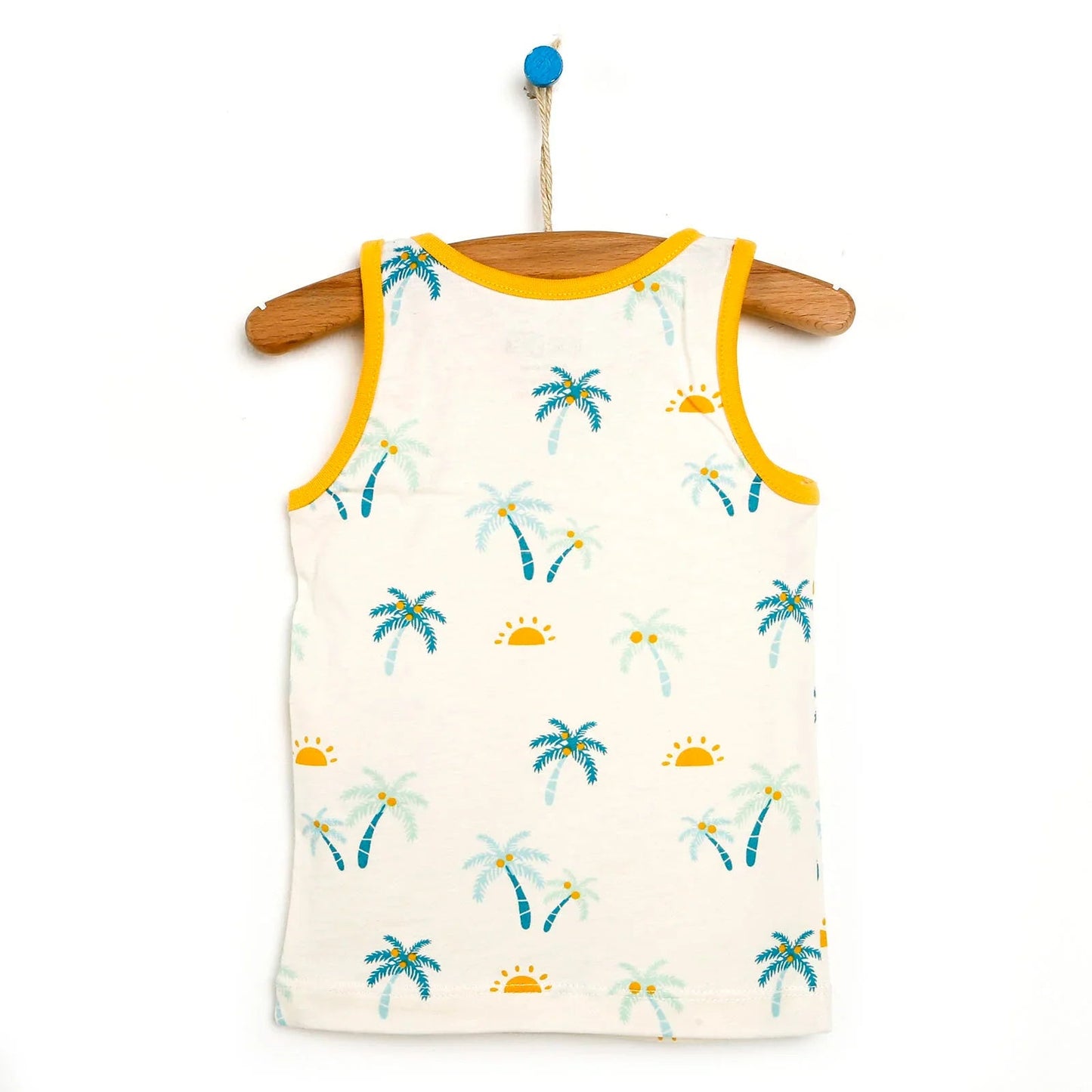 HelloBaby Basic Baby Boy Tank Top - Ecru - mezetto ebebek ebebek