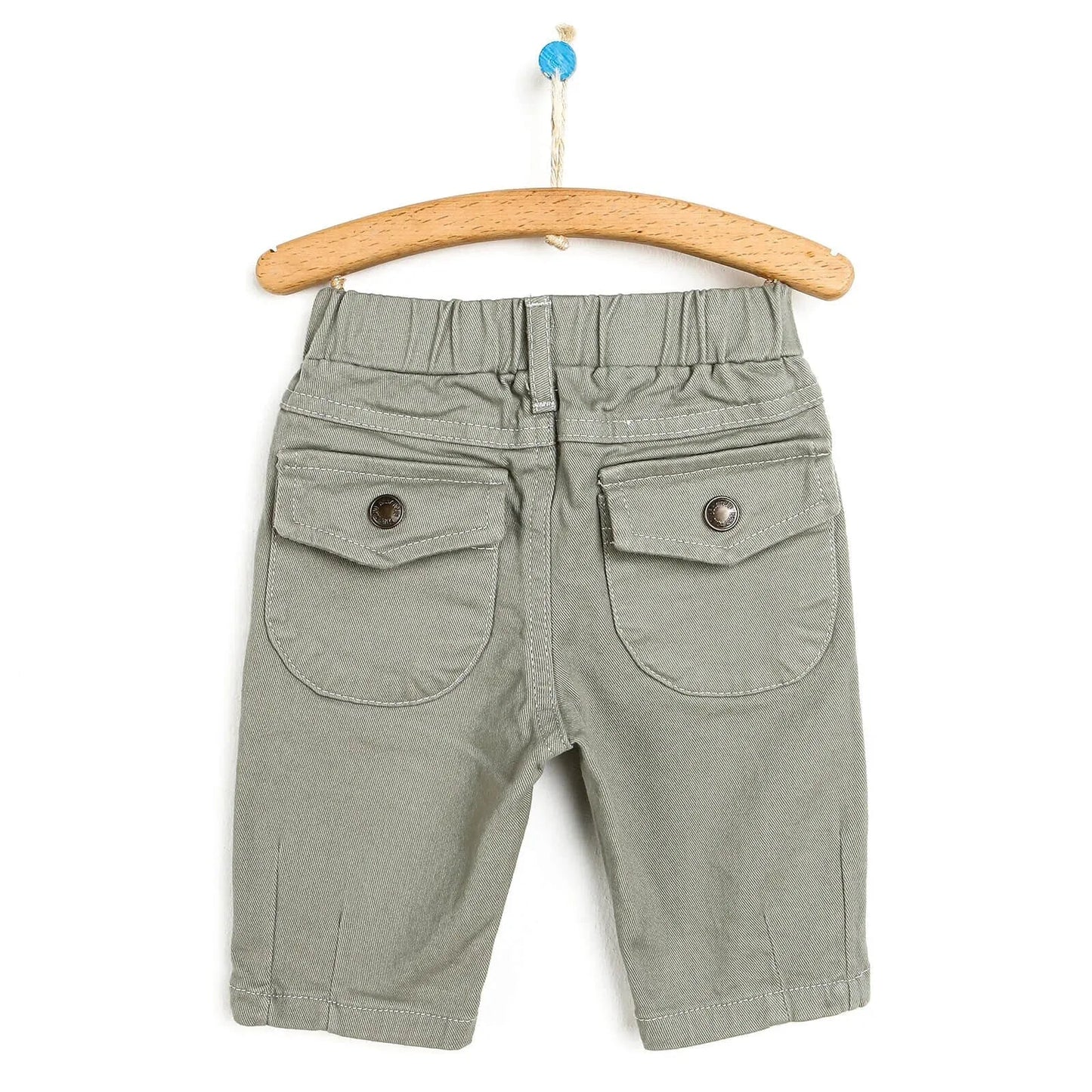 HelloBaby Basic Baby Boy Woven Pants - Dark Green - mezetto ebebek ebebek