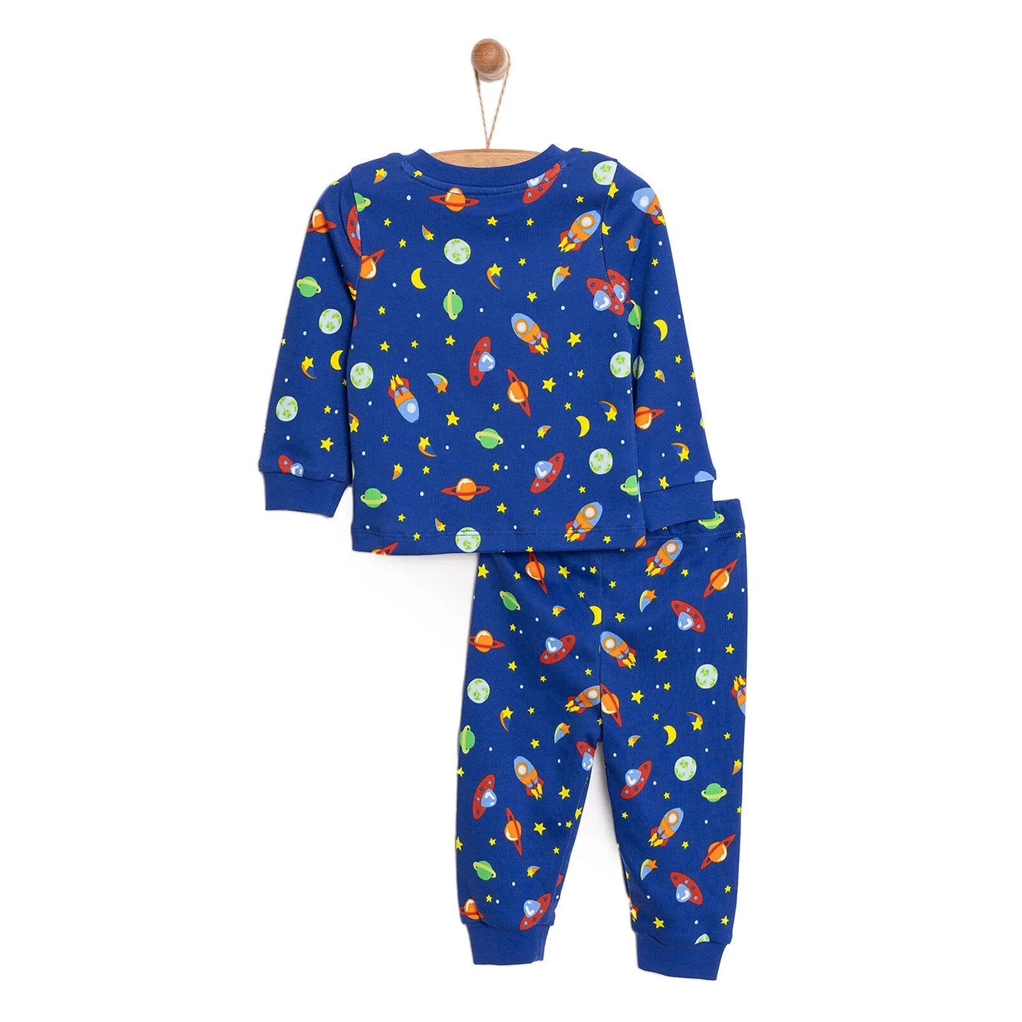 HelloBaby Boy Long Sleeve Pyjamas Set - Navy Blue - mezetto ebebek ebebek