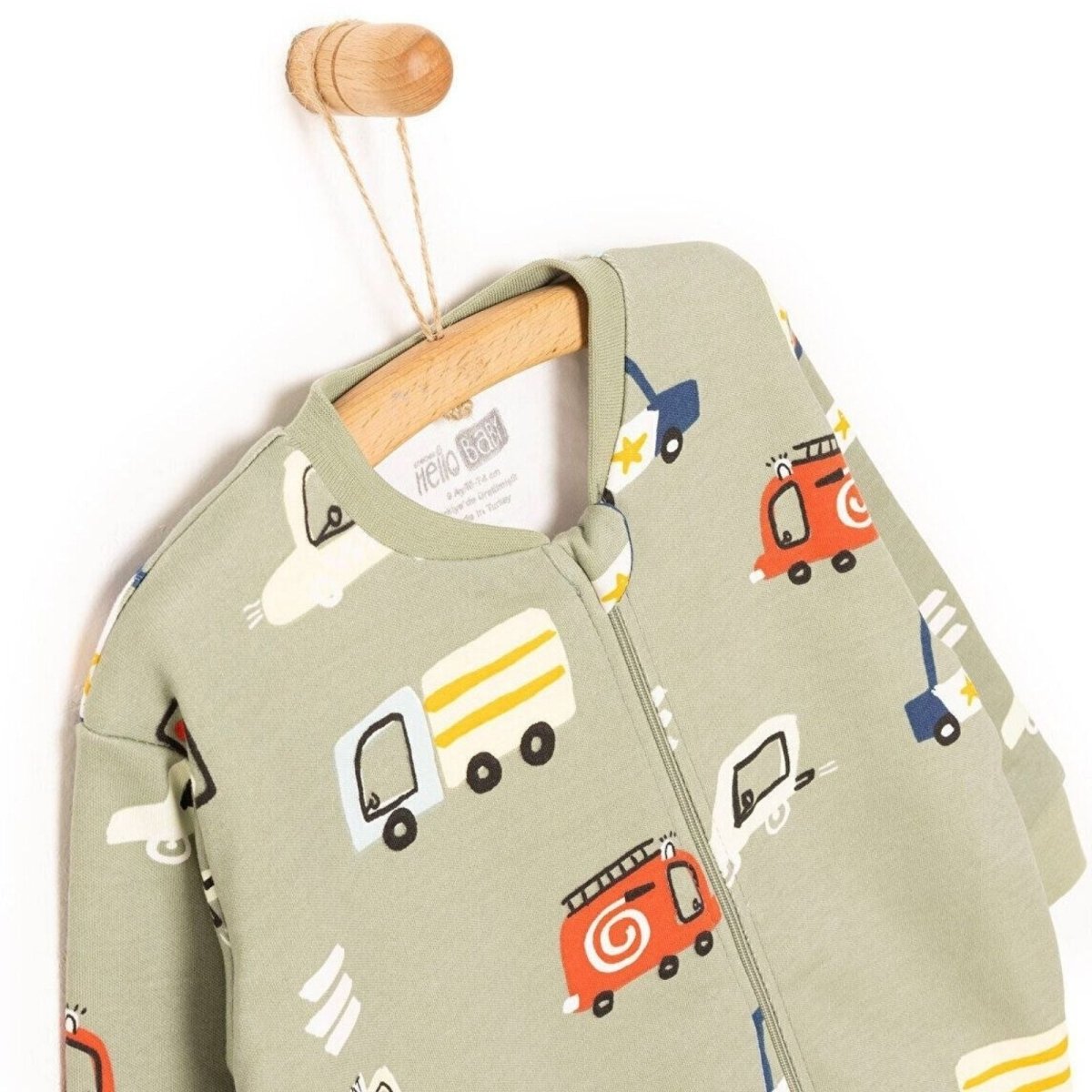 HelloBaby Boy Sleepsuit - Khaki - mezetto ebebek ebebek