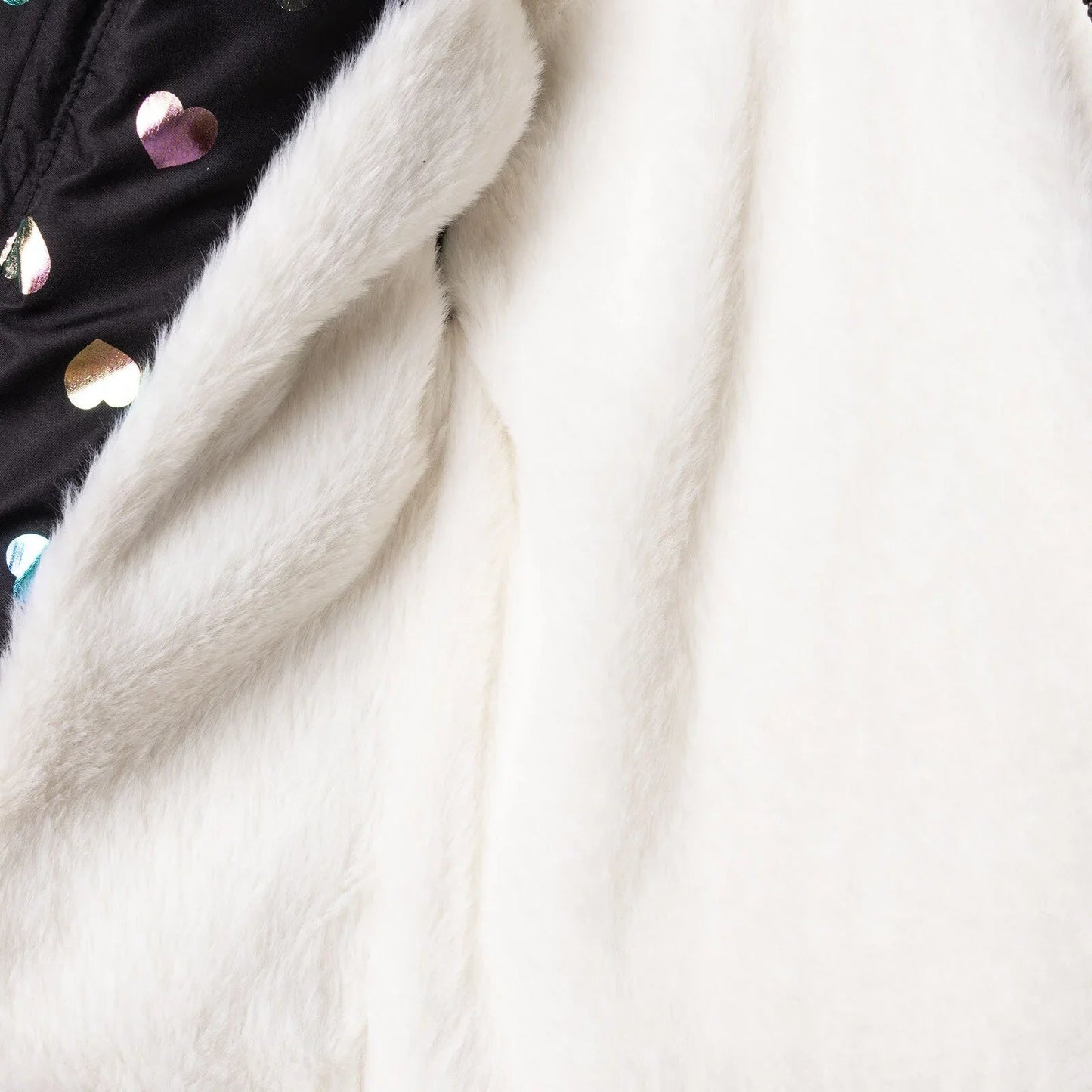 HelloBaby Coat - Black Printed - mezetto ebebek ebebek