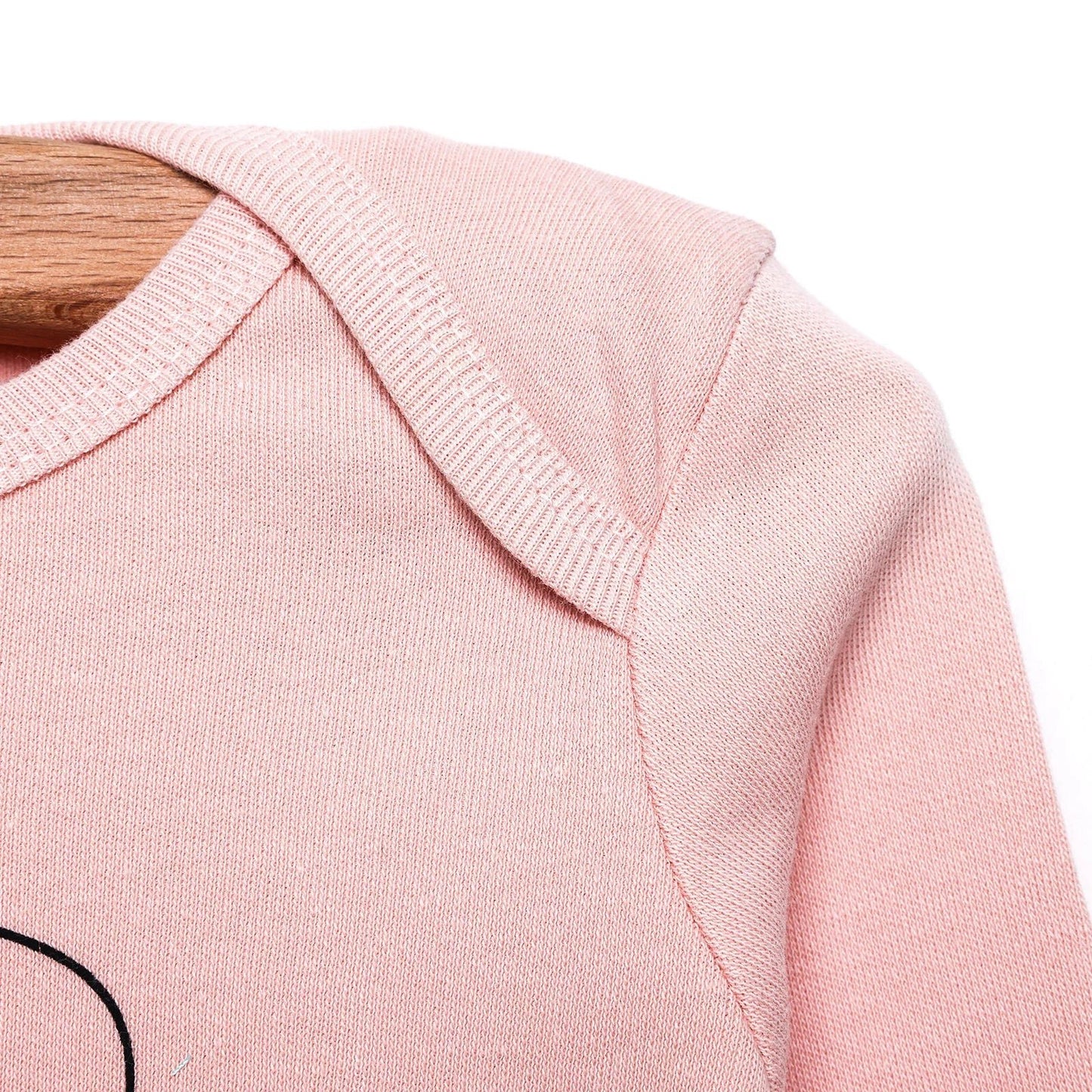 HelloBaby Long Sleeve Bodysuit - Light Pink - mezetto ebebek ebebek