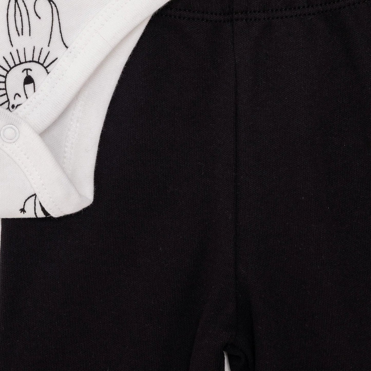 HelloBaby Newborn Body Footed Bottom - Ecru - mezetto ebebek ebebek