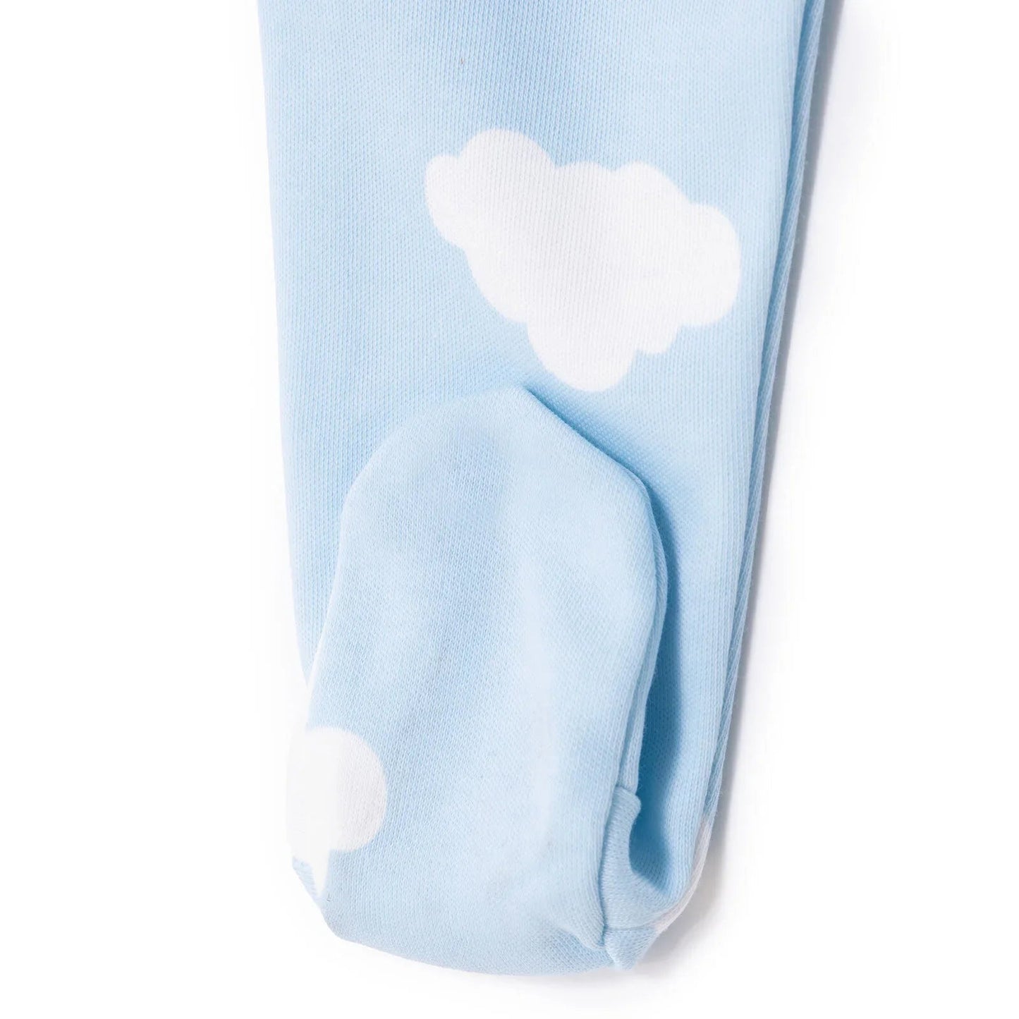 HelloBaby Newborn Footed Jumpsuit - Light Blue - mezetto ebebek ebebek