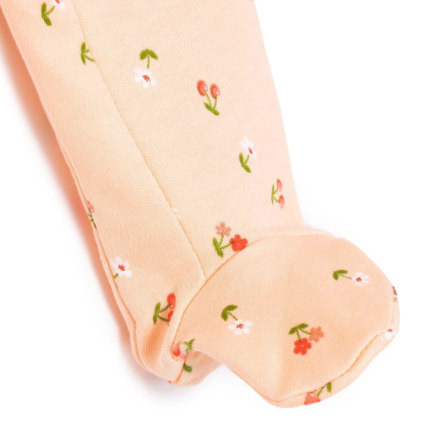 HelloBaby Newborn Footed Jumpsuit - Salmon - mezetto ebebek ebebek
