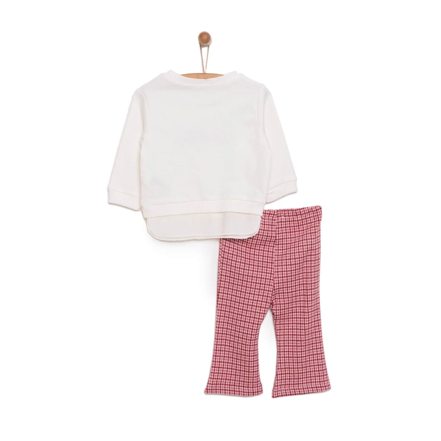HelloBaby Sweatshirt Footless Bottom - Ecru - mezetto ebebek ebebek