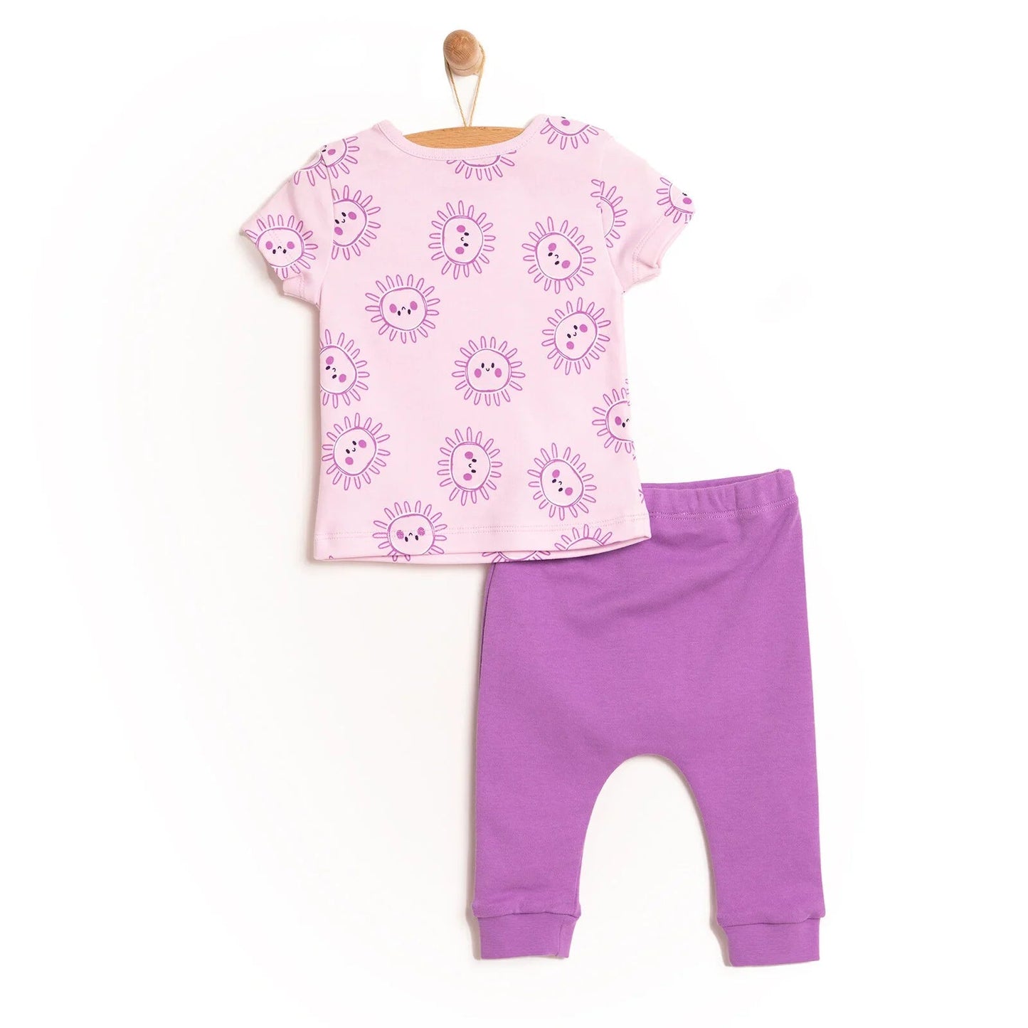 HelloBaby Tshirt - Bottom - Purple - mezetto ebebek ebebek