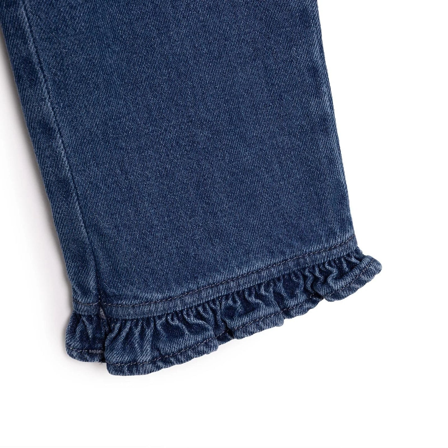 HelloBaby Tulip Girl Denim Pants - Navy Blue - mezetto ebebek ebebek