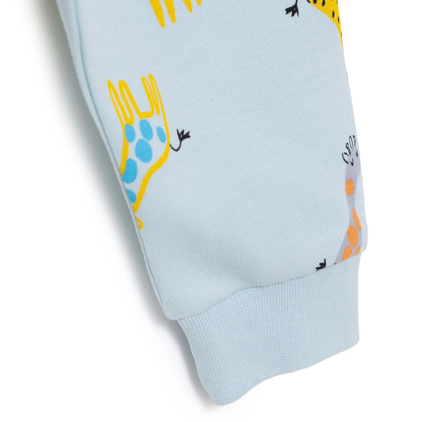 HelloBaby Unisex Body - Footless Bottom - Light Blue - mezetto ebebek ebebek