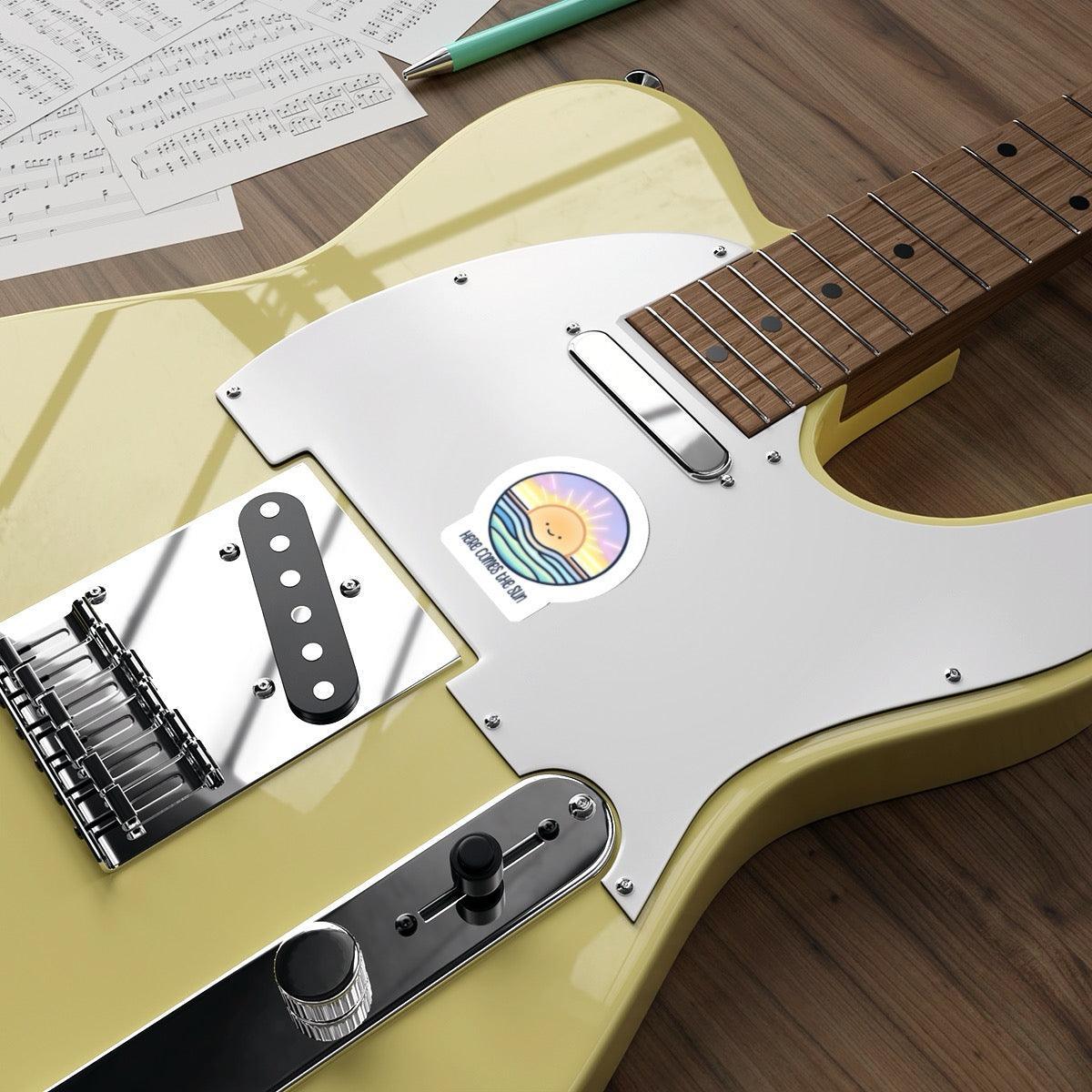 Here Comes the Sun Vinyl Sticker – Minimalist Sunshine - mezetto KEOLIX KEOLIX