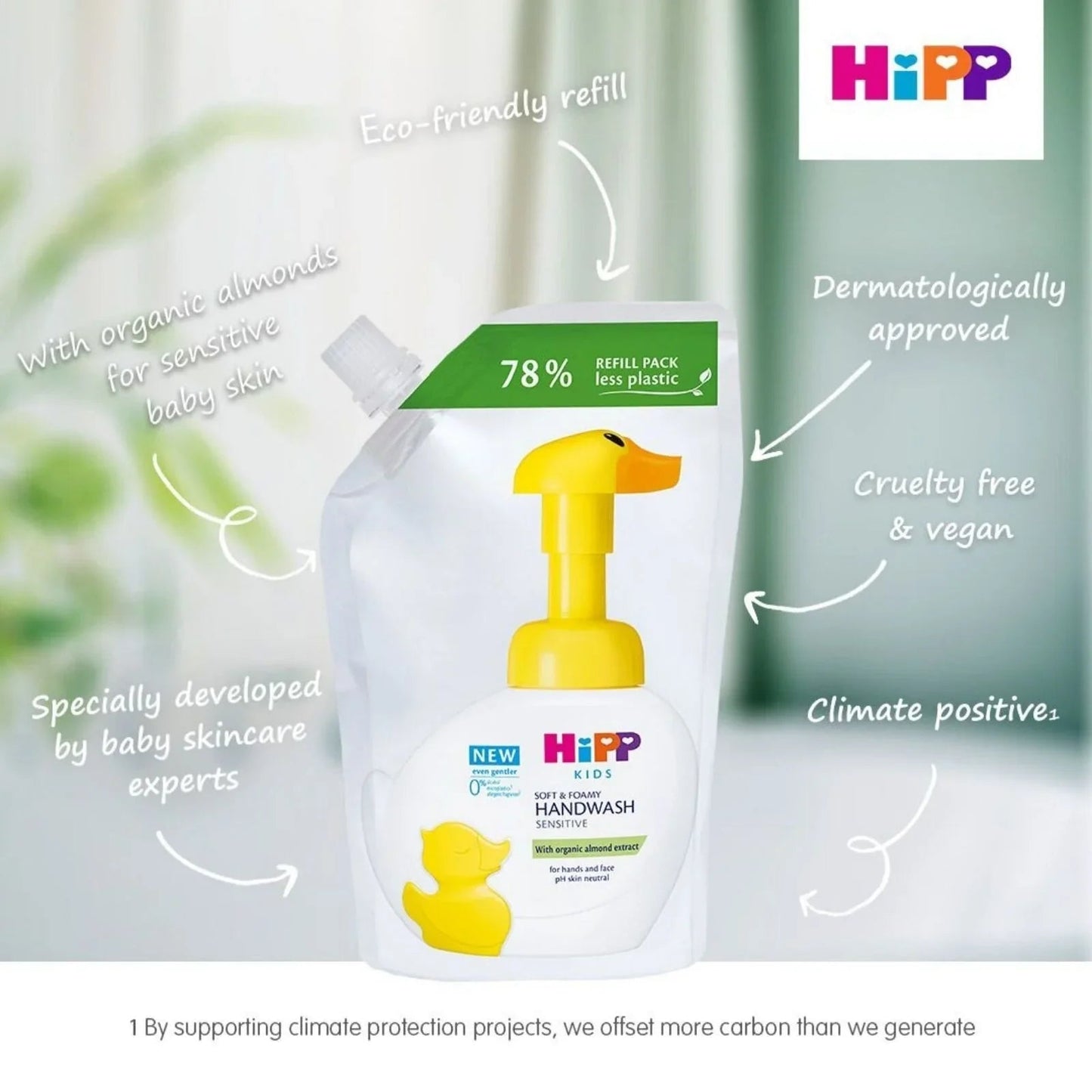 HiPP Kids Soft & Foamy Handwash Duck Refill 250ml - mezetto ebebek ebebek