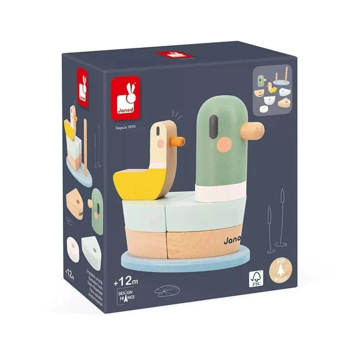 Janod Stackable Ducks Sweet Cocoon - mezetto ebebek ebebek