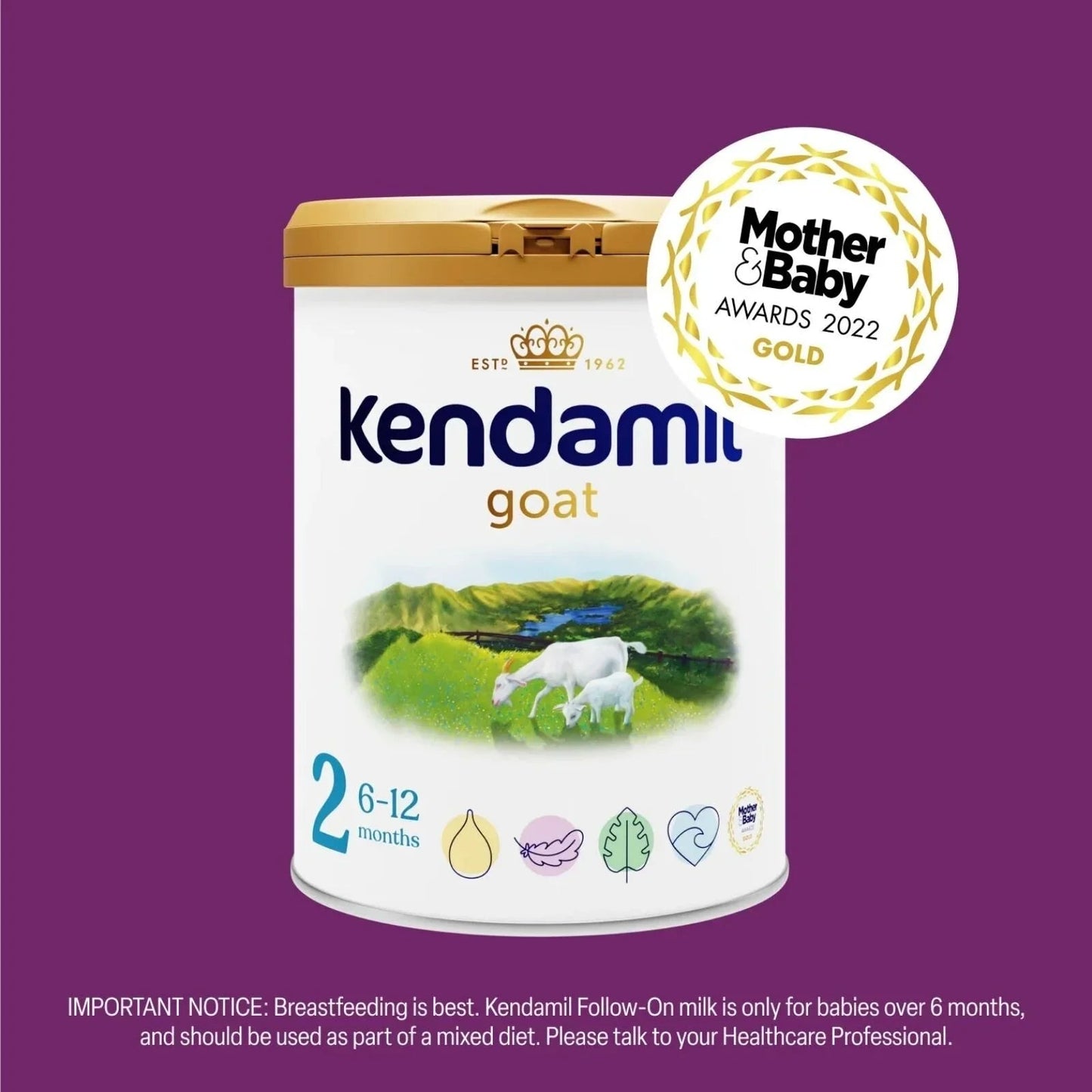 Kendamil Stage 2 Goat Follow - On Milk 6 - 12 months 800g - mezetto ebebek ebebek