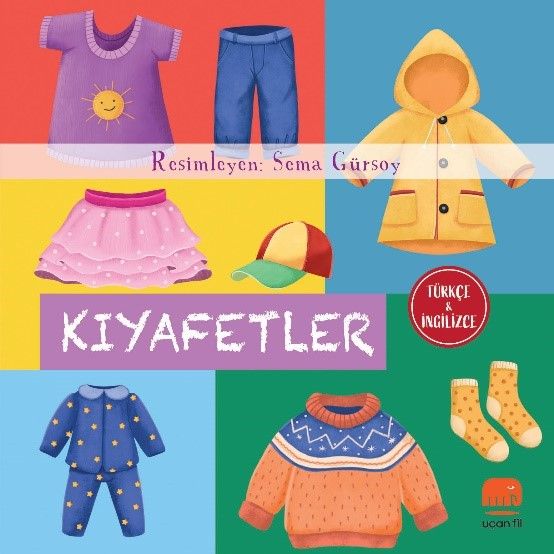 Kıyafetler (Türkçe & İngilizce) - Uçan Fil Yayınları Kitap