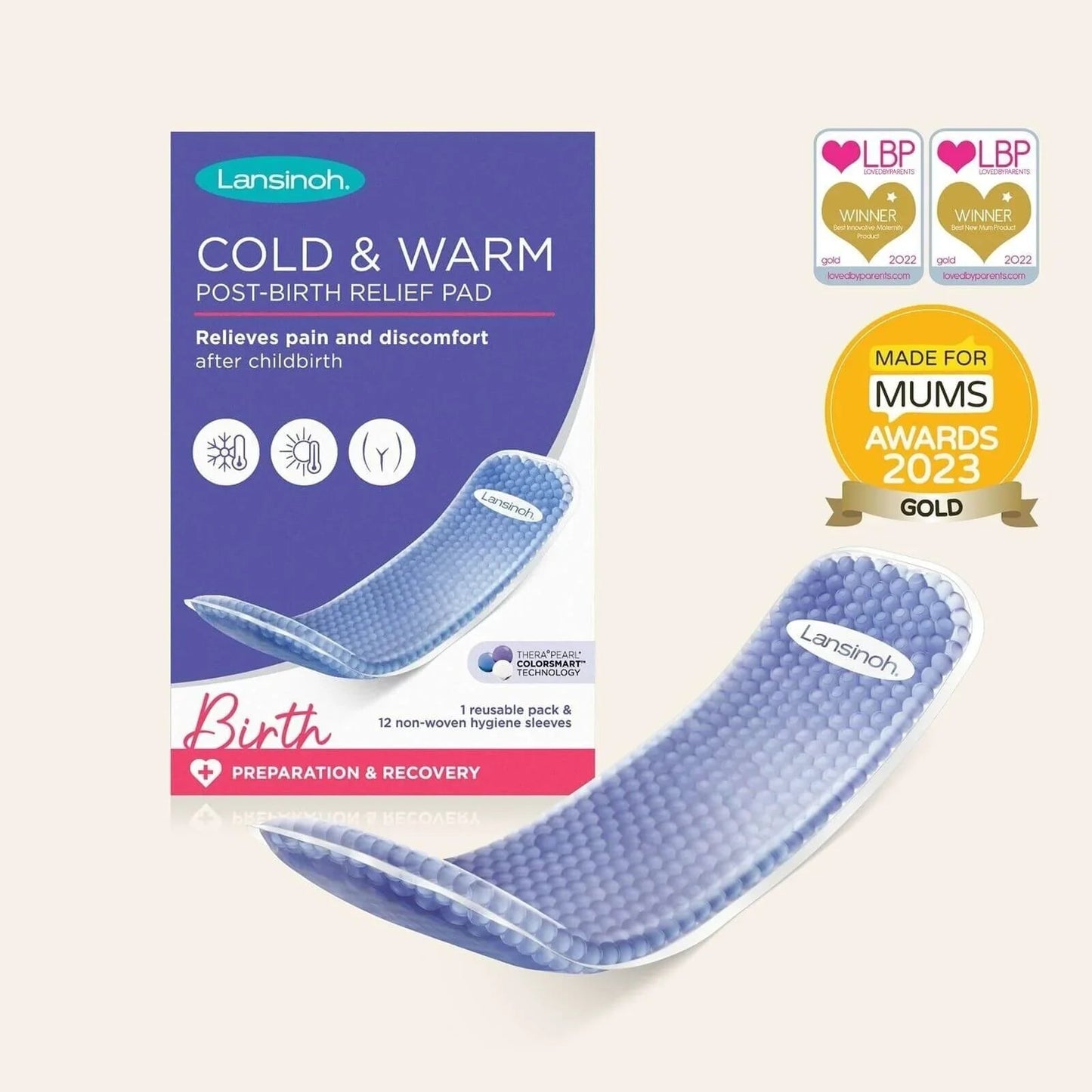Lansinoh Cold & Warm Post - Birth Relief Pad - mezetto ebebek ebebek