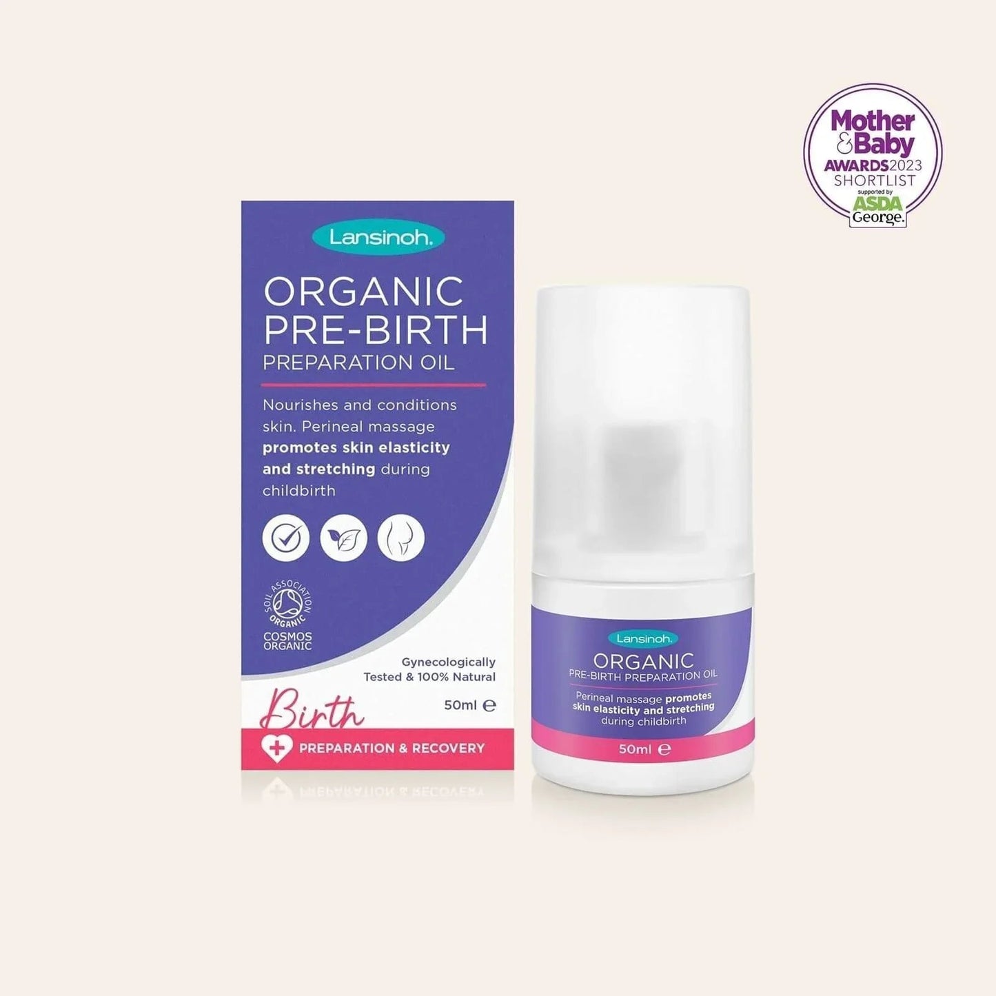 Lansinoh Organic Pre - Birth Preparation Oil 50ml - mezetto ebebek ebebek