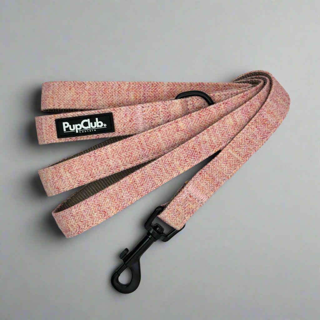 Lead - Tweed Pink - mezetto PupClub Couture PupClub Couture