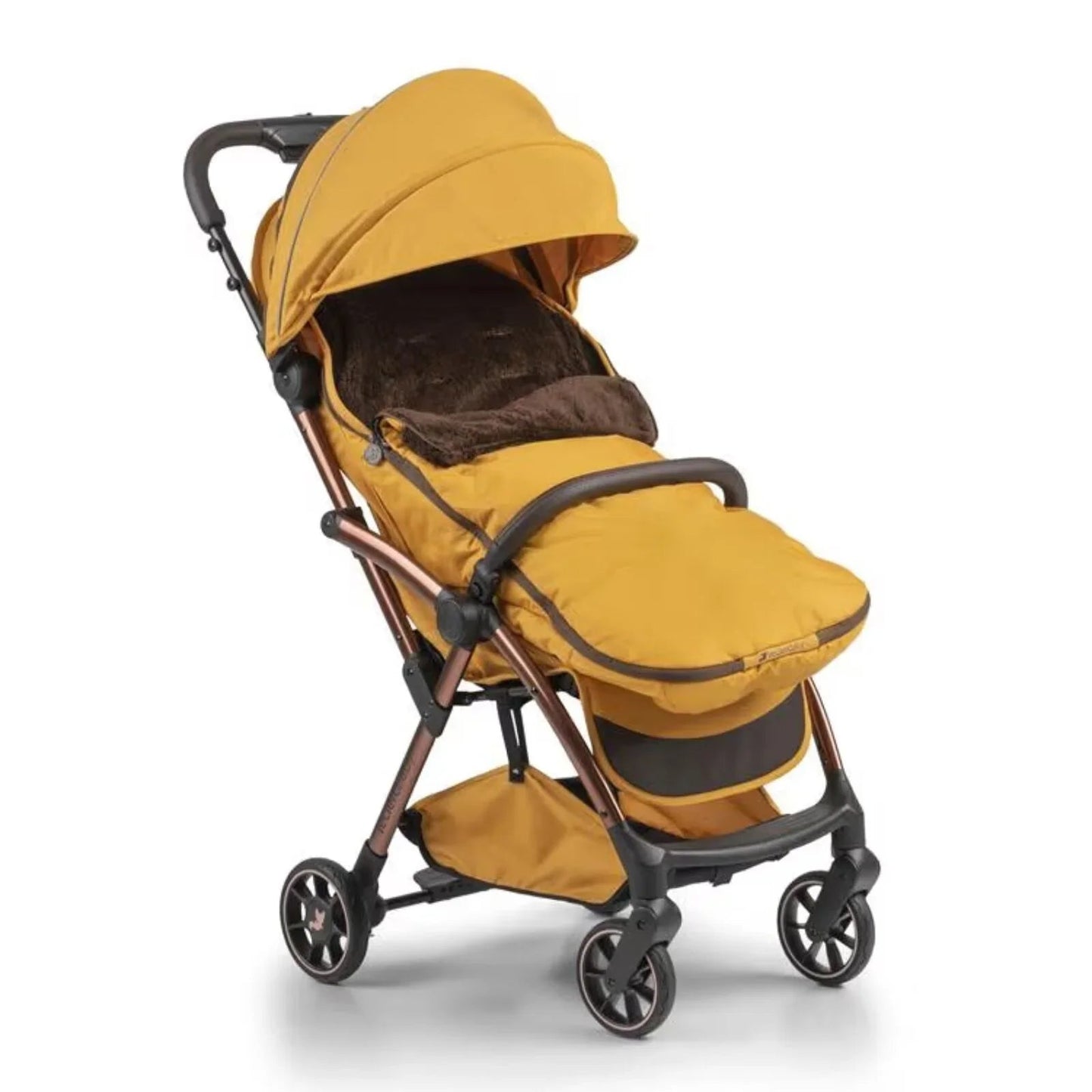 Leclerc Baby Influencer Air Footmuff Teddy - Golden Mustard - mezetto ebebek ebebek