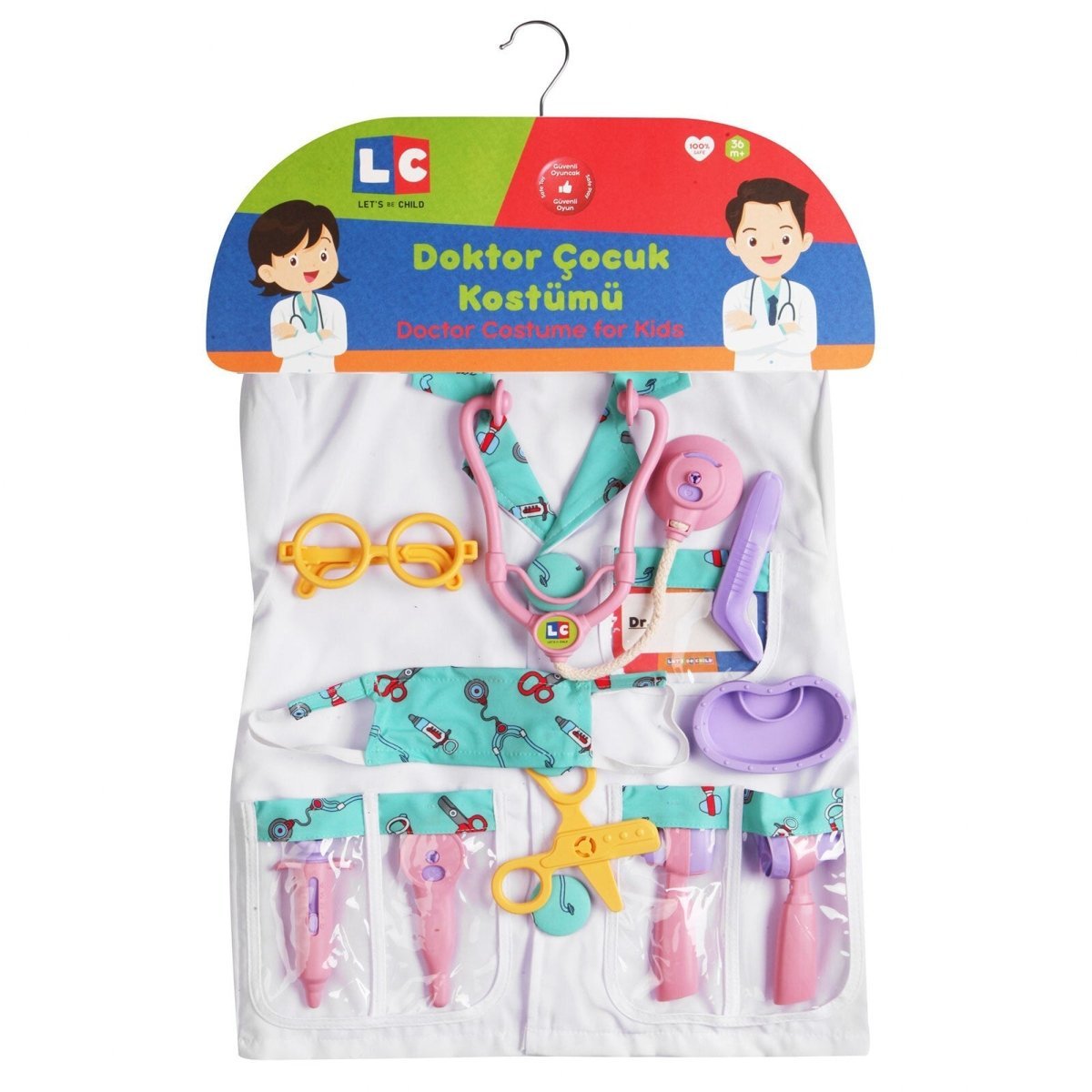 Let's Be Child Doctor Child Costume Assorted - mezetto ebebek ebebek