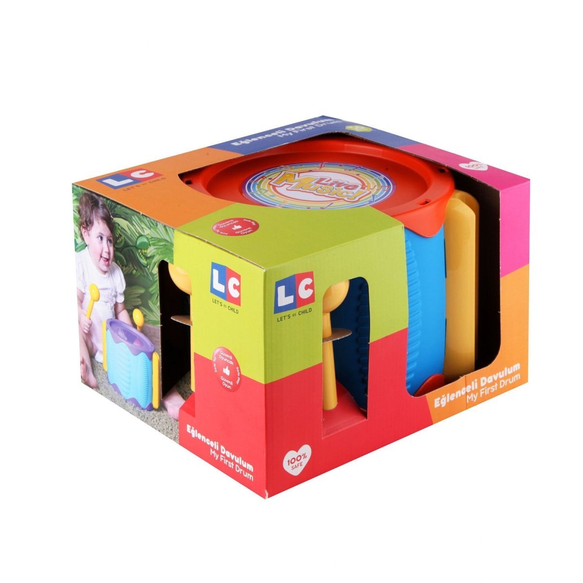Let's Be Child Fun Drum Assorted - mezetto ebebek ebebek