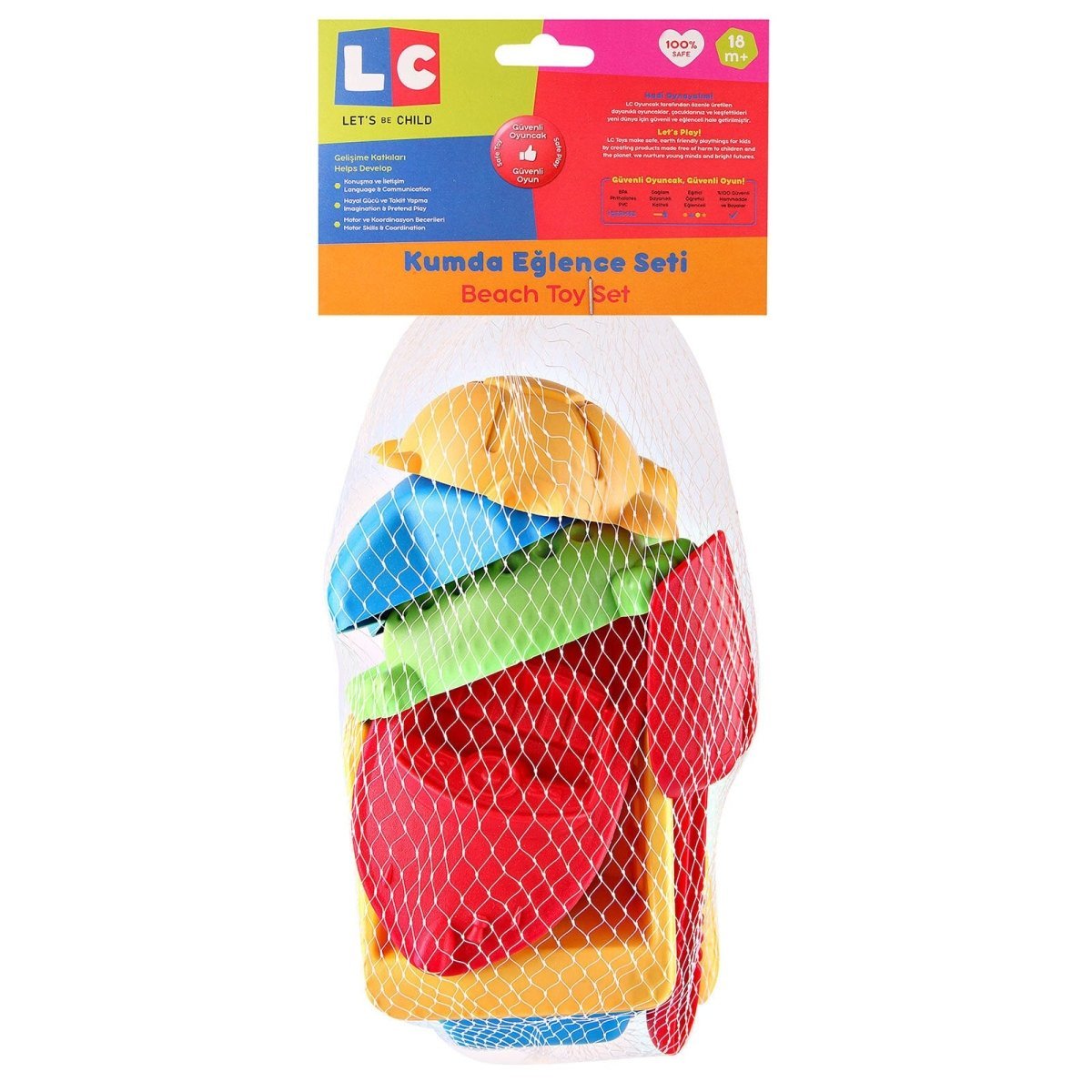 Let's Be Child Net Truck & Beach Set Assorted 7 pcs - mezetto ebebek ebebek
