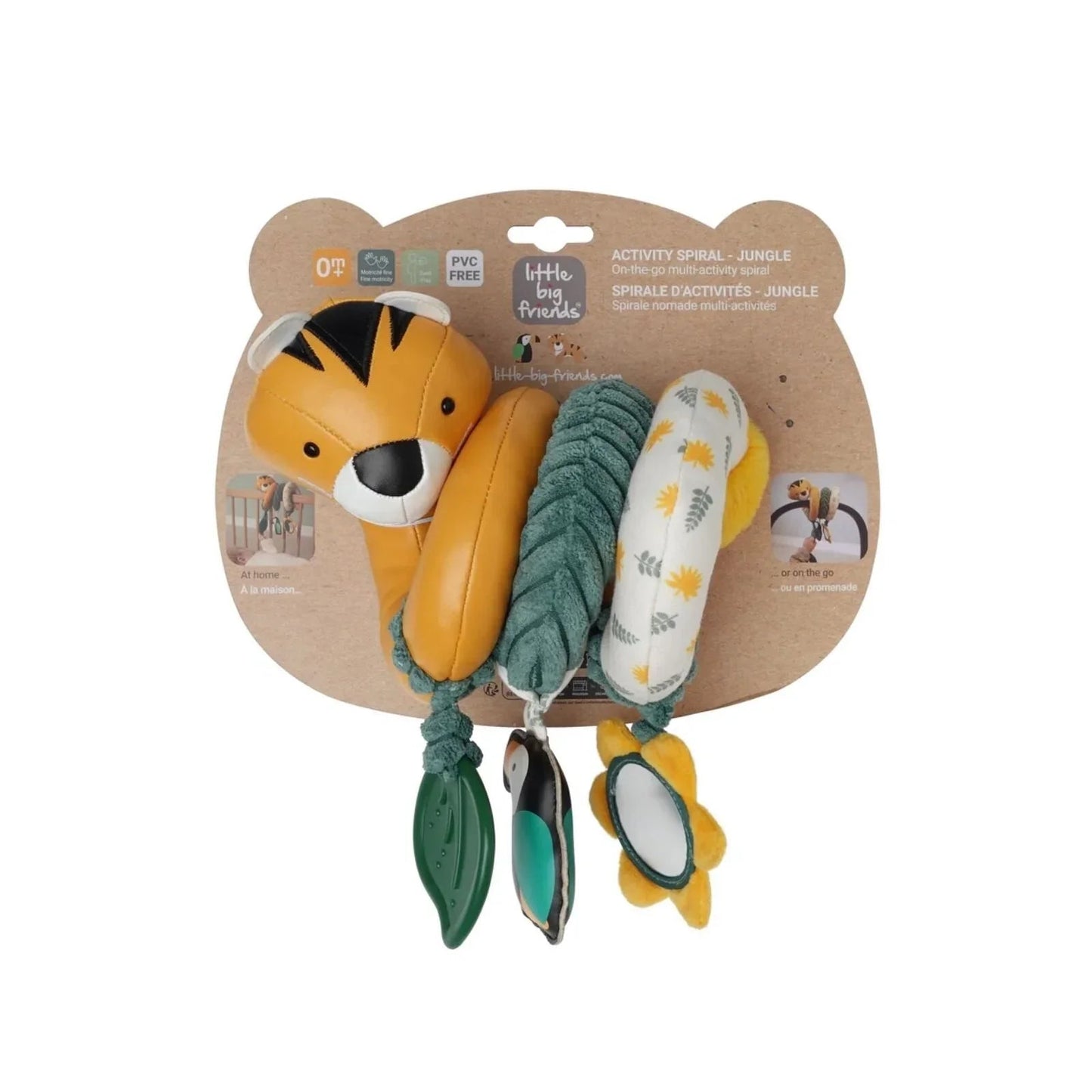 Little Big Friends Activity Spiral - Jungle - mezetto ebebek ebebek
