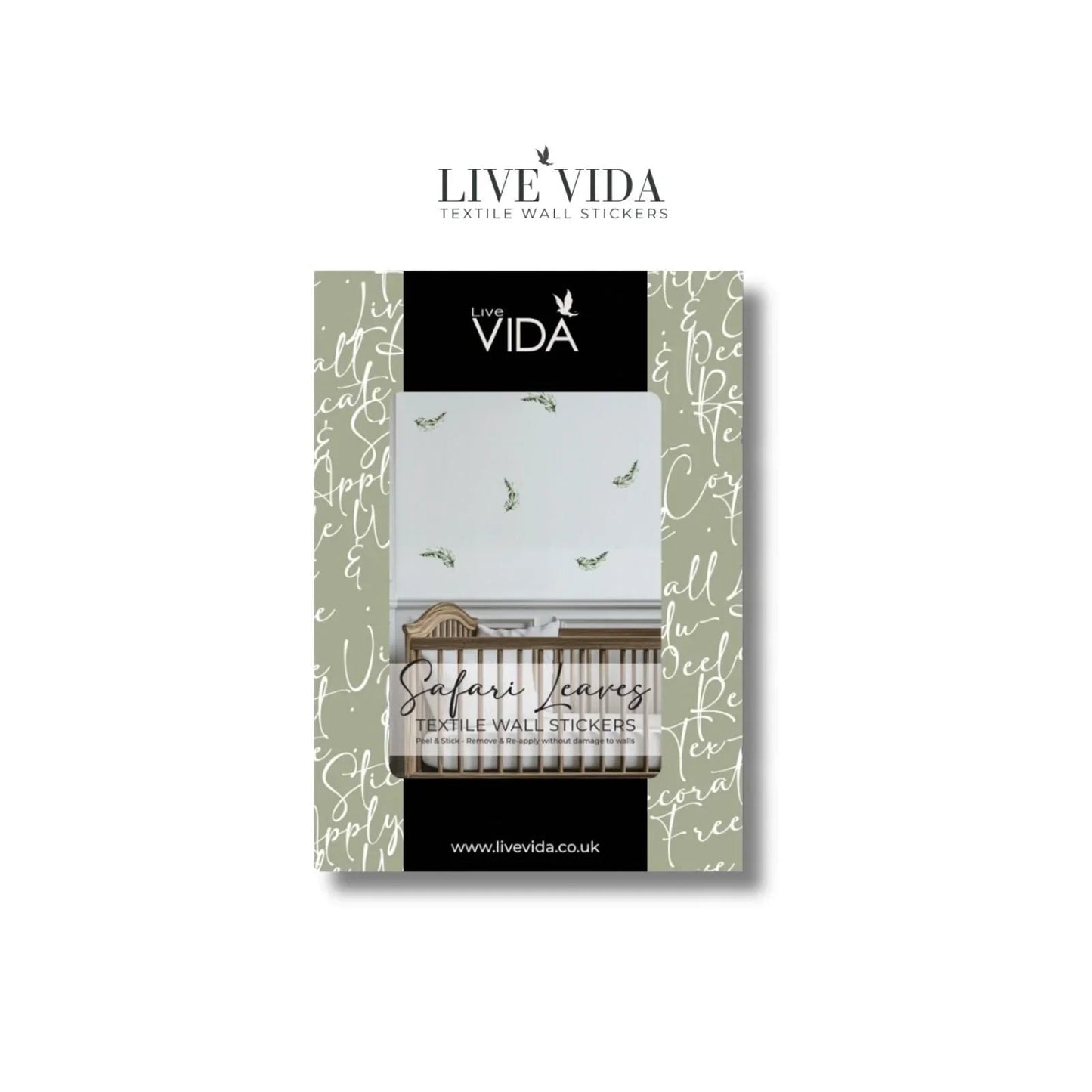 Live Vida Safari Leaves Wall Sticker A4 - mezetto ebebek ebebek