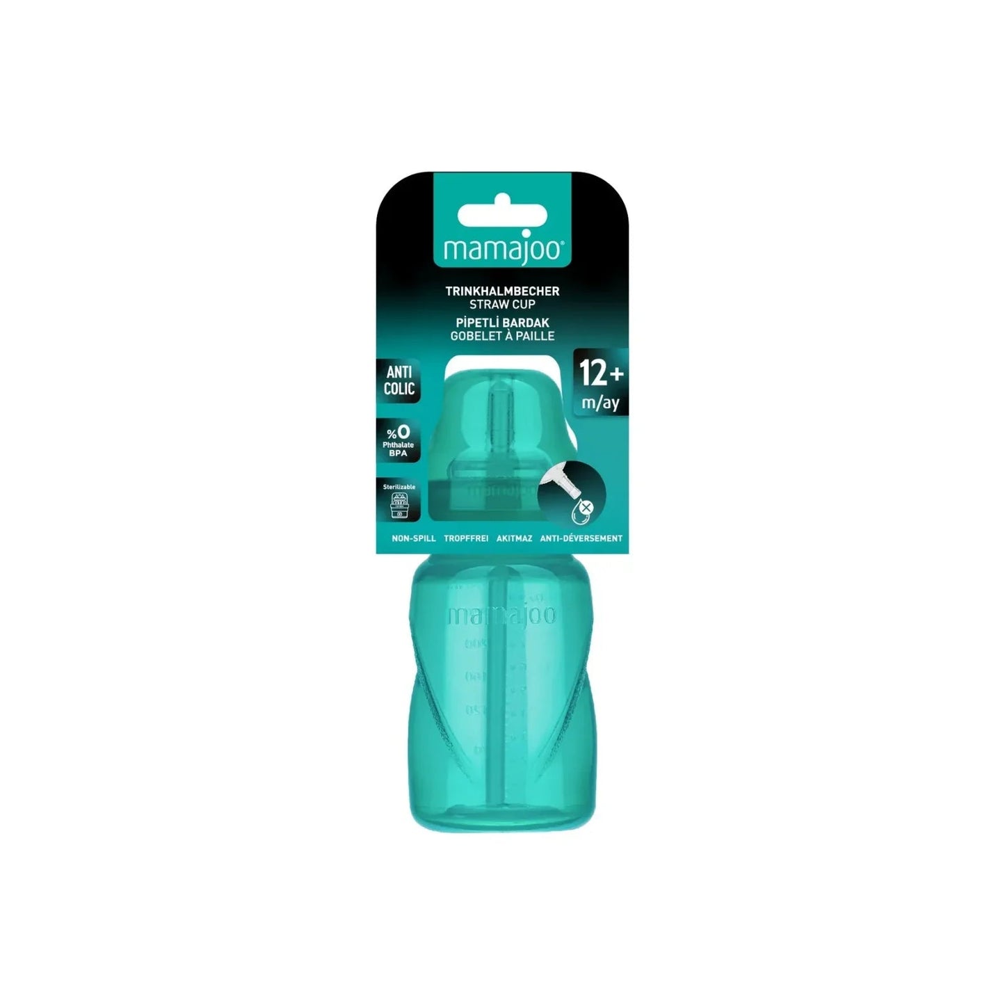 Mamajoo Training Cup 12+ months 270ml - Green - mezetto ebebek ebebek