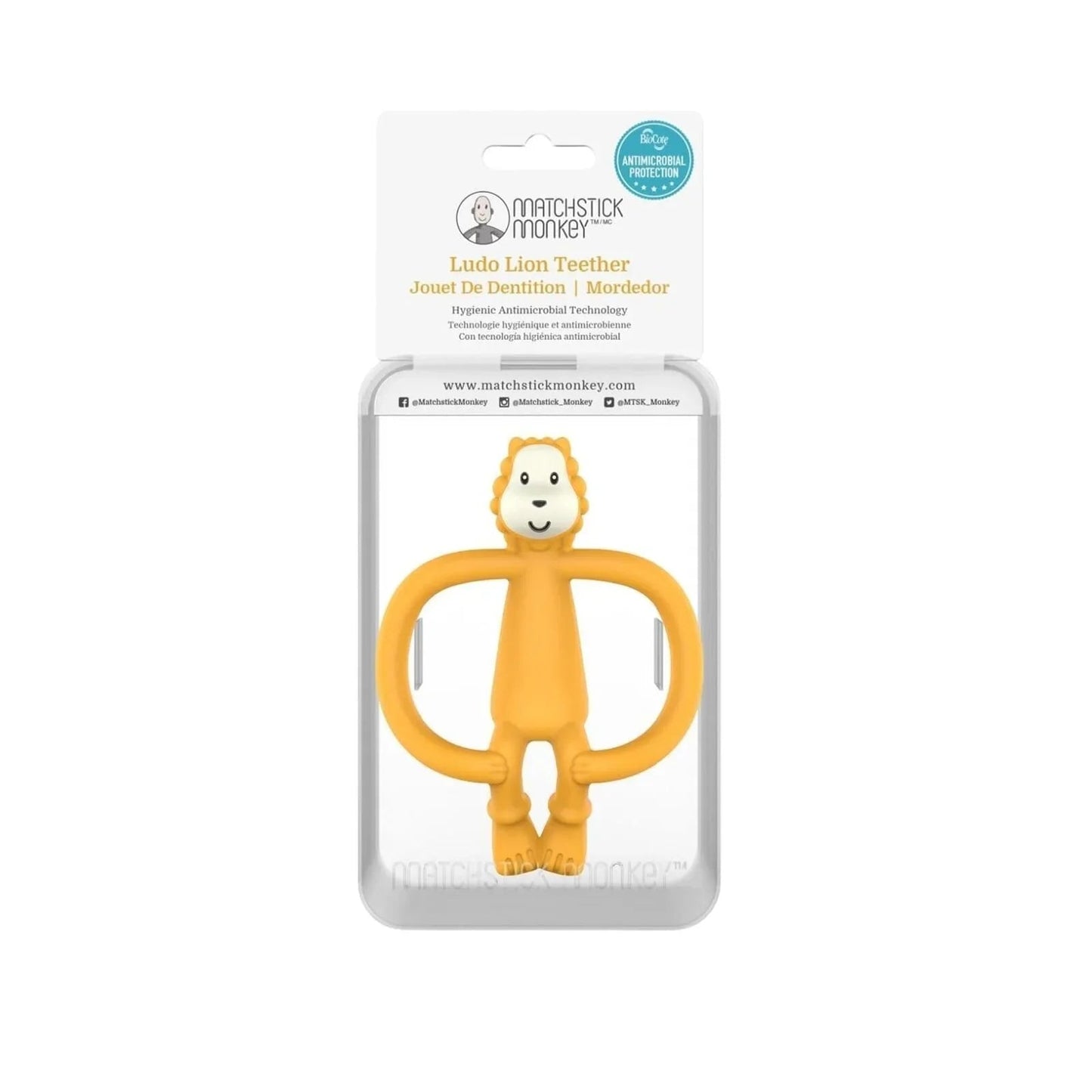 Matchstick Monkey Ludo Lion Teether - mezetto ebebek ebebek