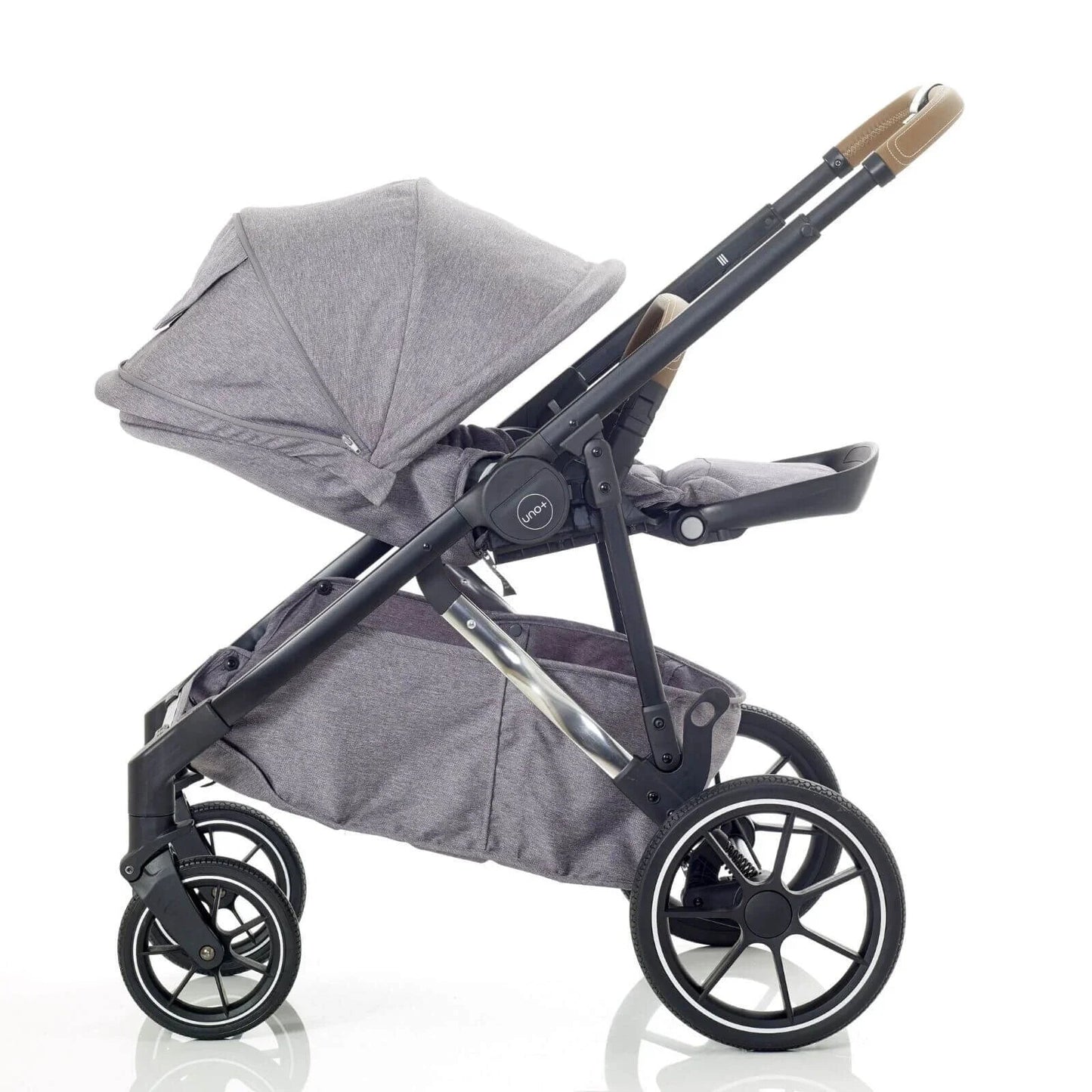 Mee - Go UNO Plus 3 - in - 1 Travel System - Grey/Chrome - mezetto ebebek ebebek