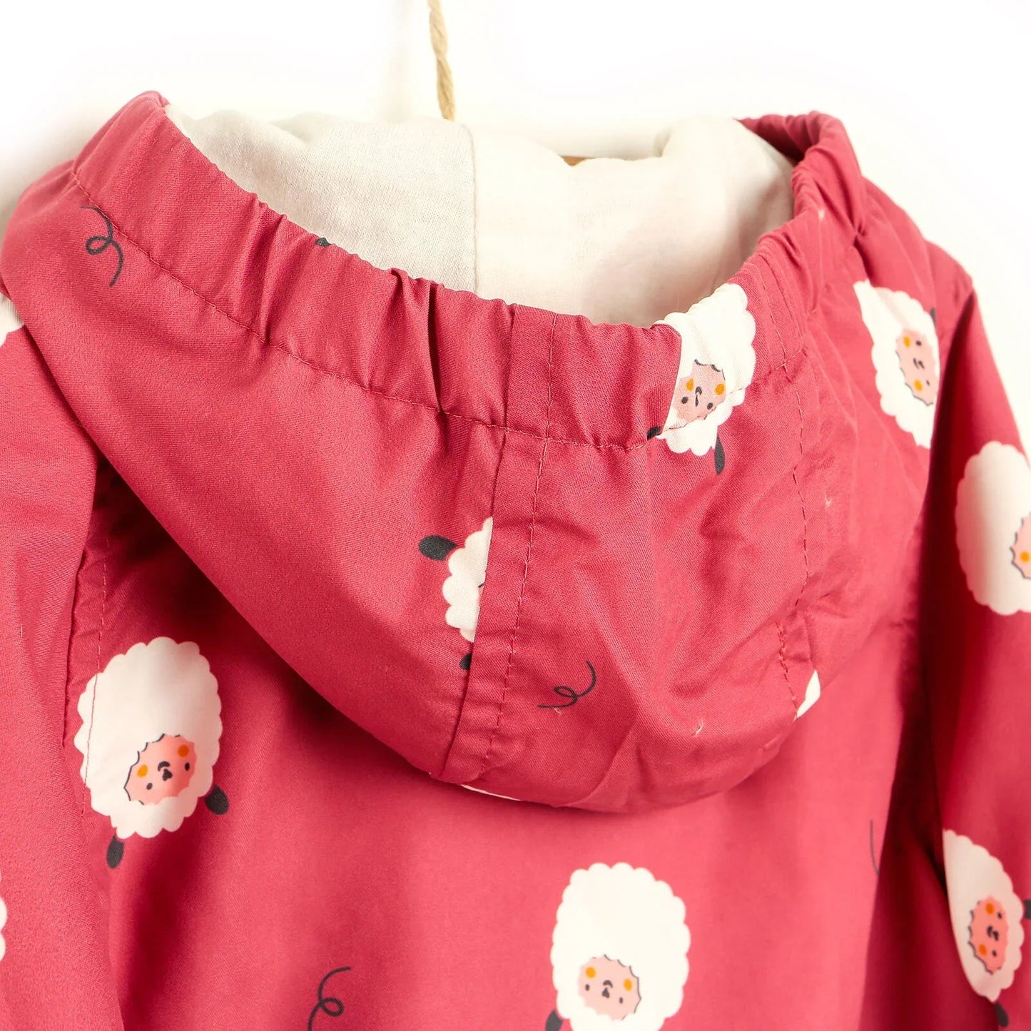 Midimod Basic Baby Girl Sheep Printed Ho - Light Rose - mezetto ebebek ebebek