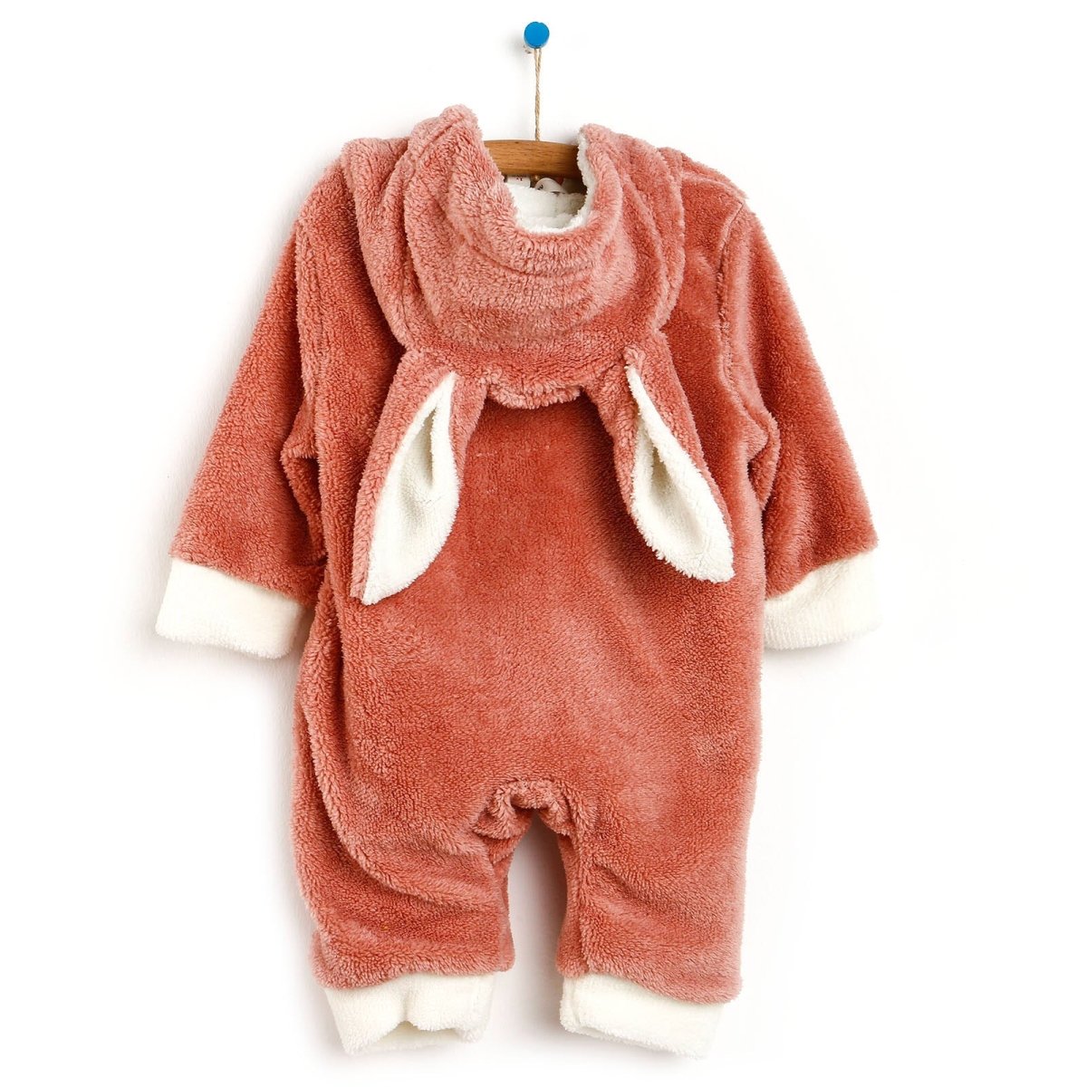 Midimod Newborn Welsoft Jumpsuit - Light Rose - mezetto ebebek ebebek
