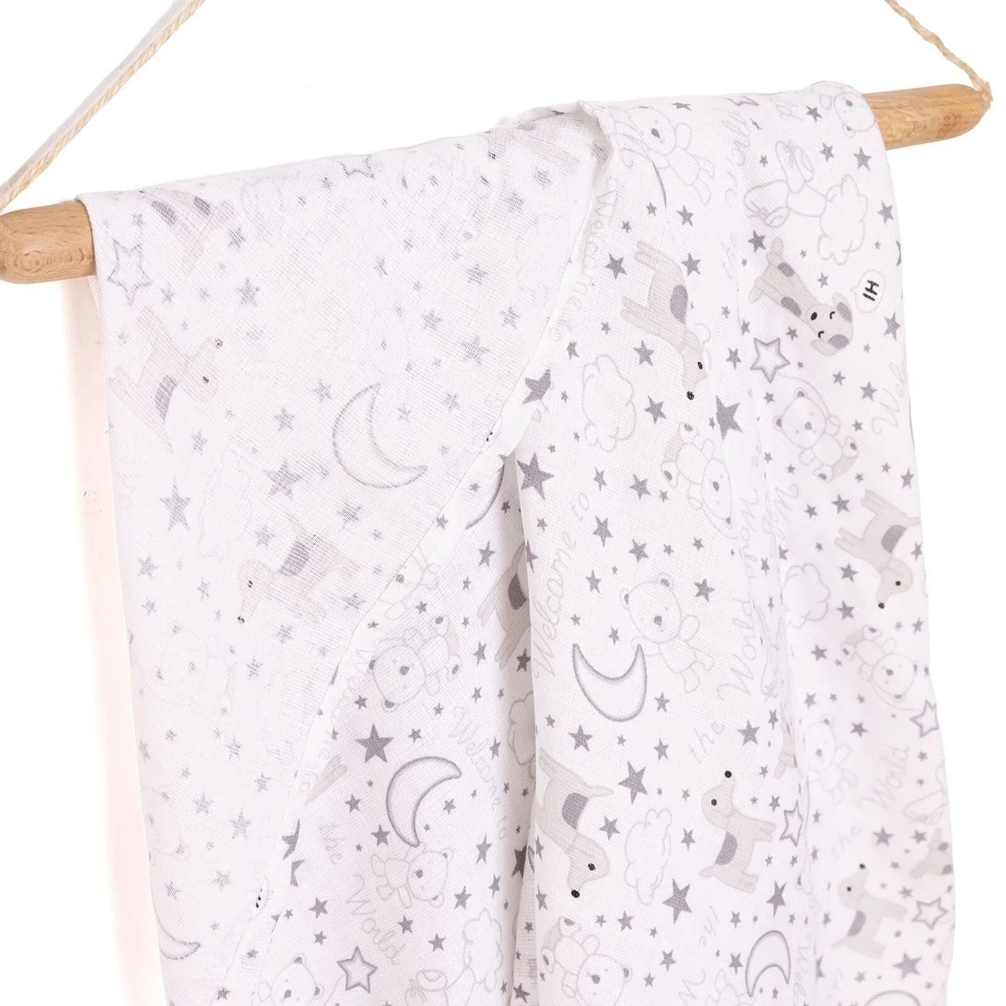 Mollia Unisex Muslin Blanket - Printed - mezetto ebebek ebebek