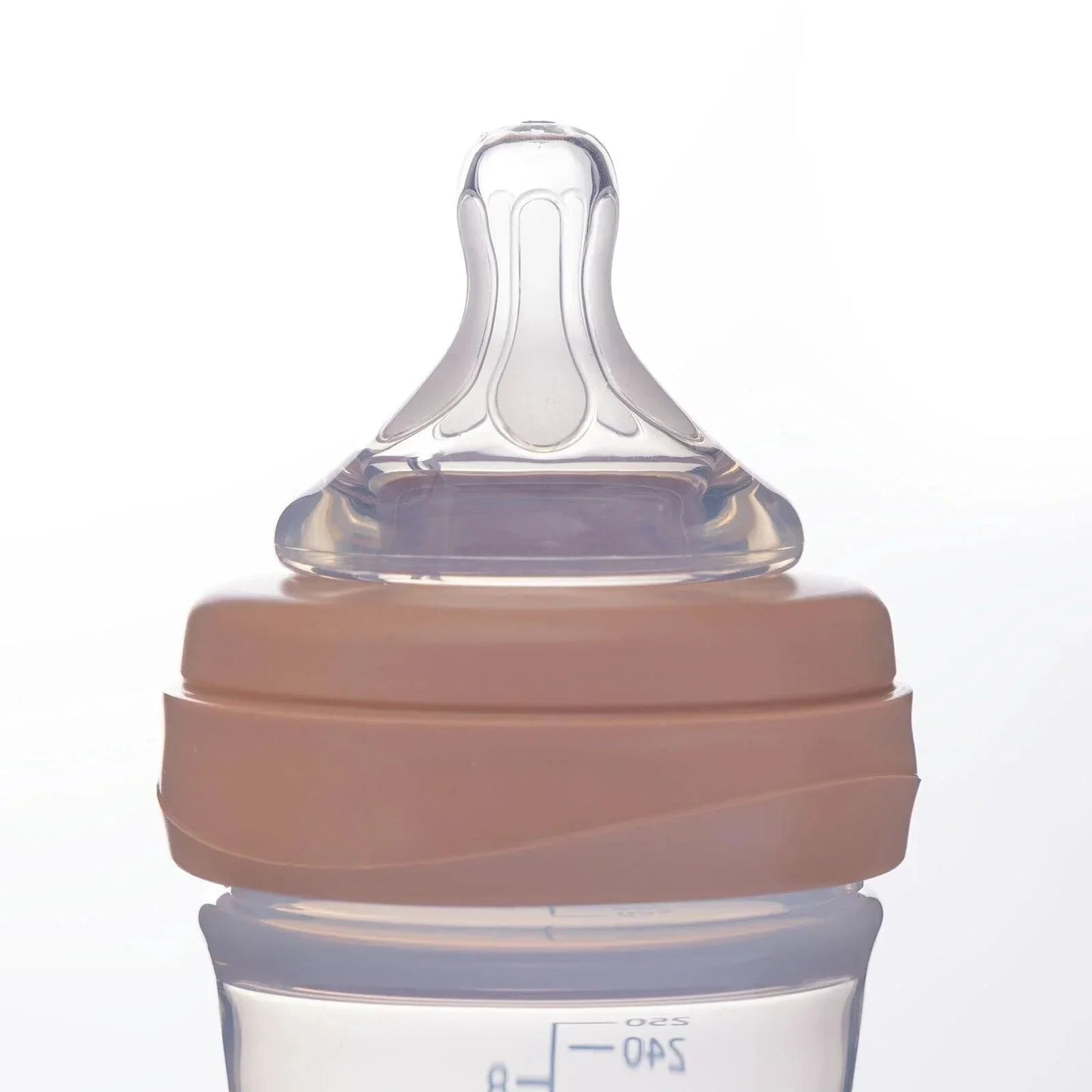 Mooma Kindy Bottle Medium Flow 6 - 18 months 250ml - Old Rose - mezetto ebebek ebebek