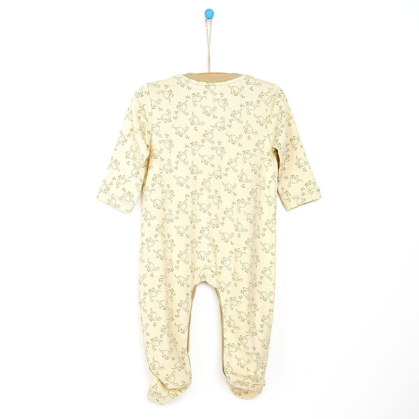 Motherlove Newborn Organic Footed Jumpsuit - Beige - mezetto ebebek ebebek