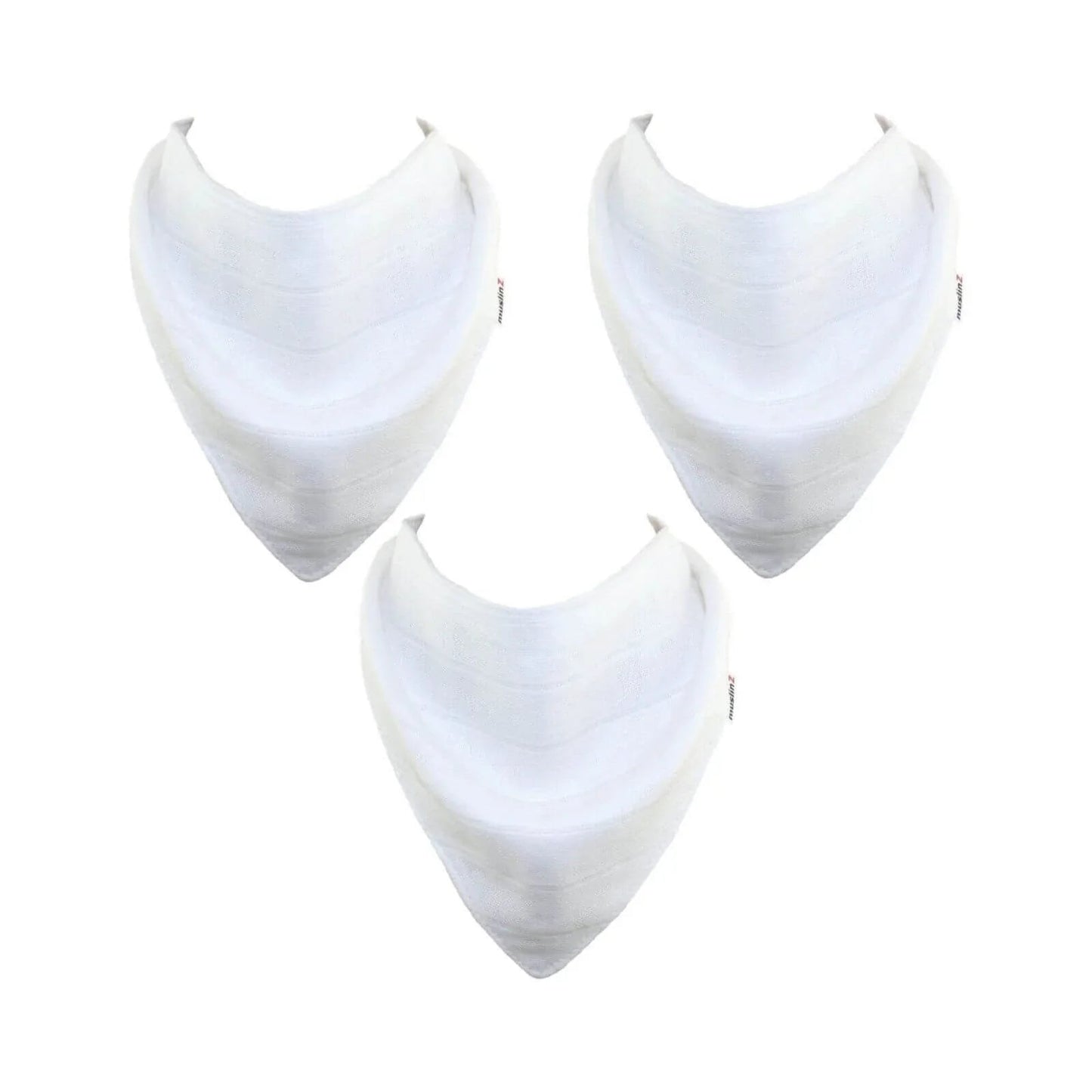 MuslinZ Bamboo/Organic Cotton Muslin Set - White - mezetto ebebek ebebek