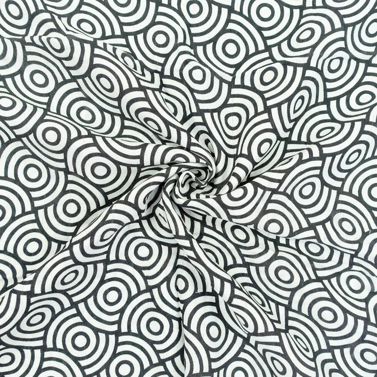 MuslinZ Bamboo/Organic Cotton Muslin Swaddle 120x120cm - Black Swirl - mezetto ebebek ebebek