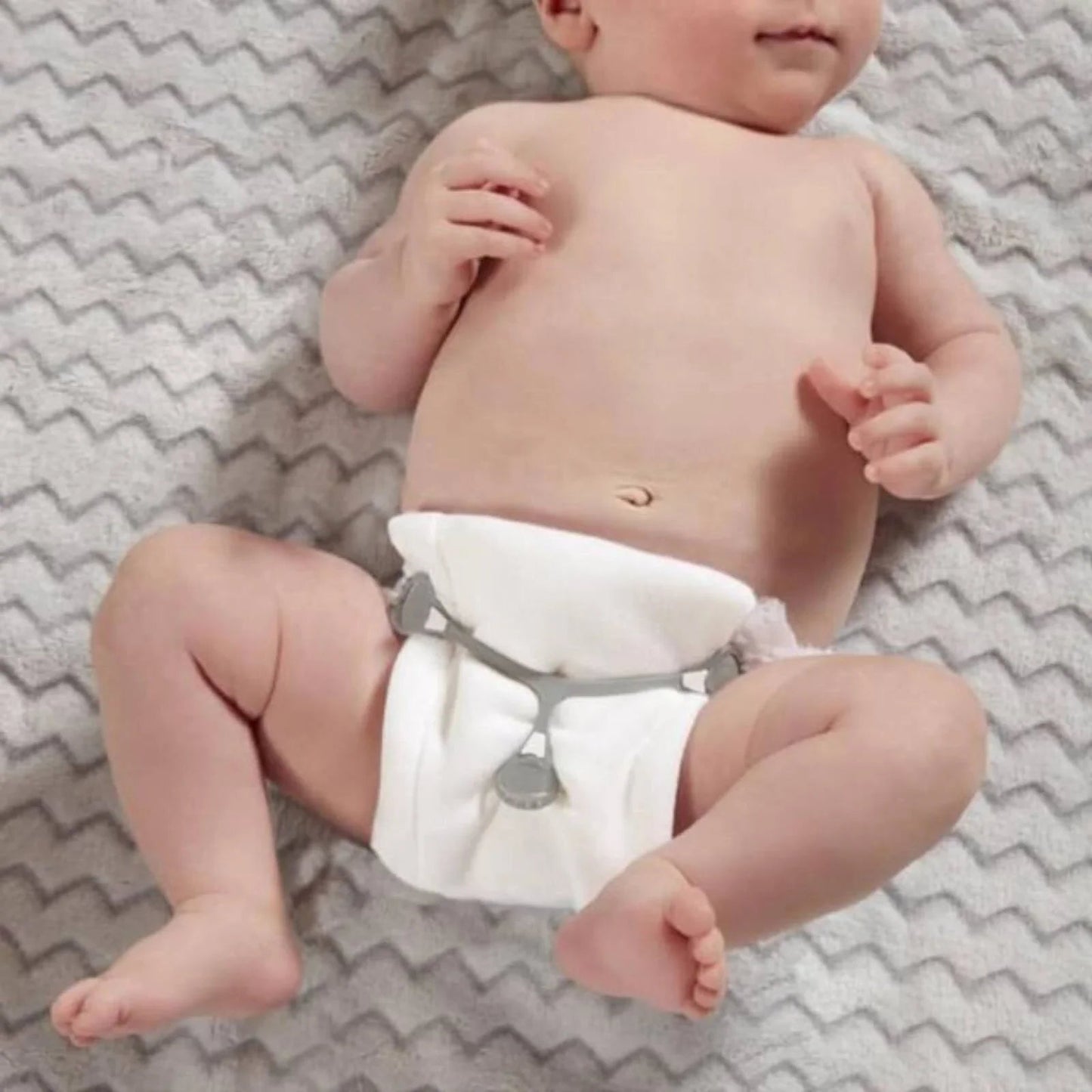 Nappi Nippas No Pin Fasten - Grey - mezetto ebebek ebebek