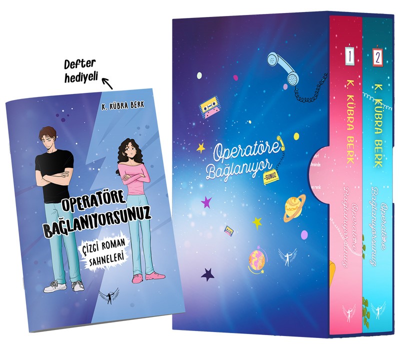 Operatöre Bağlanıyorsunuz 1-2 (Yan Boyamalı Ciltli Kutulu Set)