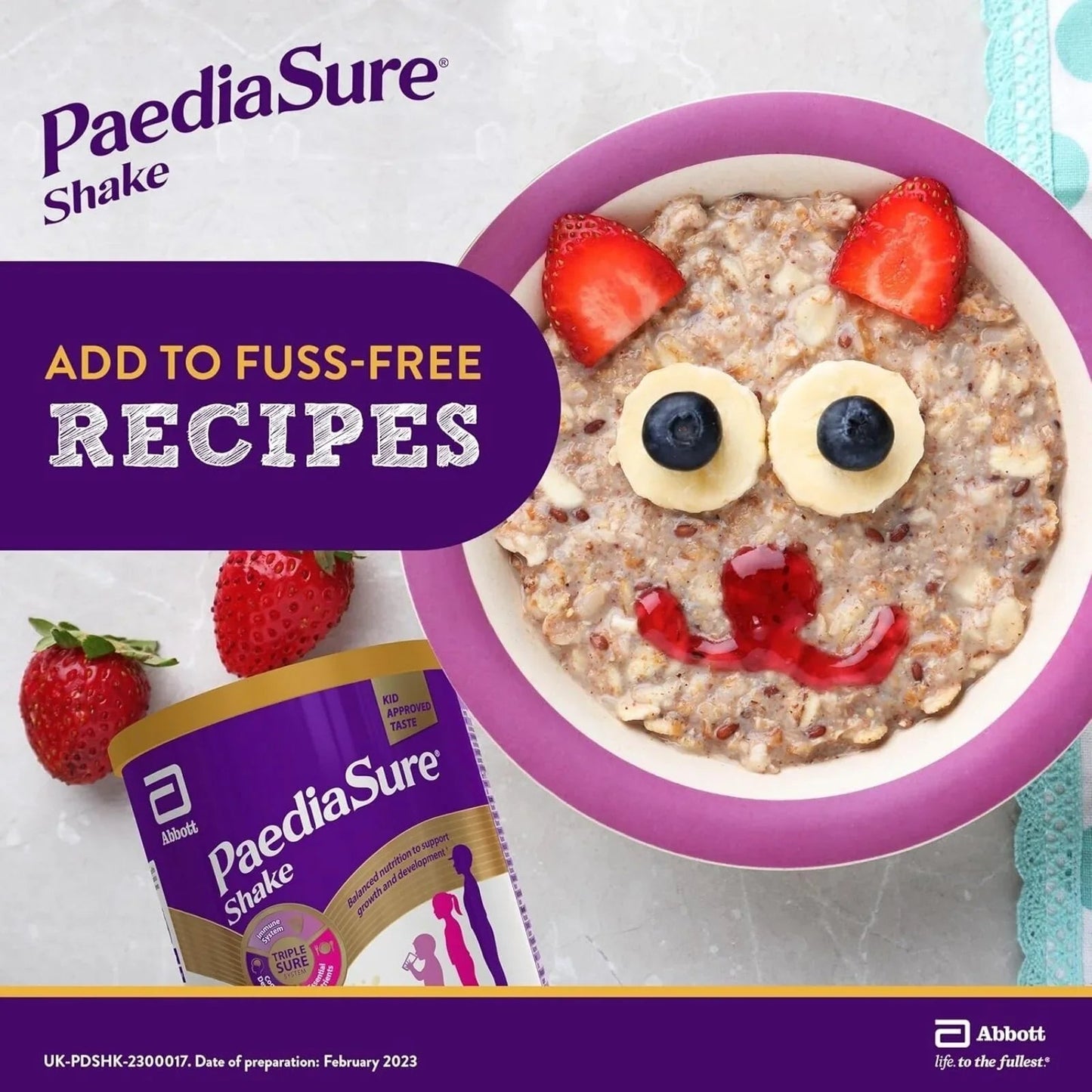 PaediaSure Shake Chocolate Flavoured Nutritional Supplement Powder for Kids 850g - mezetto ebebek ebebek