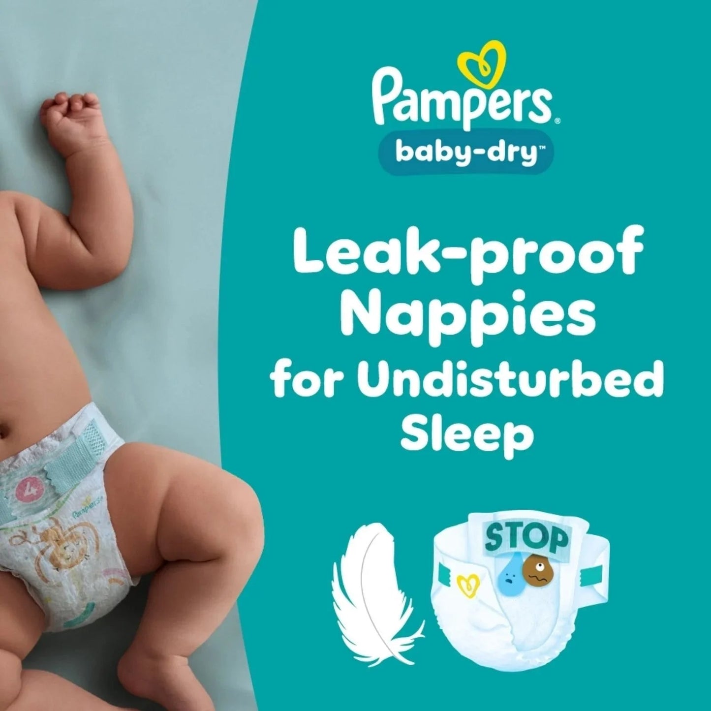 Pampers Baby Dry Size 3 Jumbo Pack - 98 nappies - mezetto ebebek ebebek