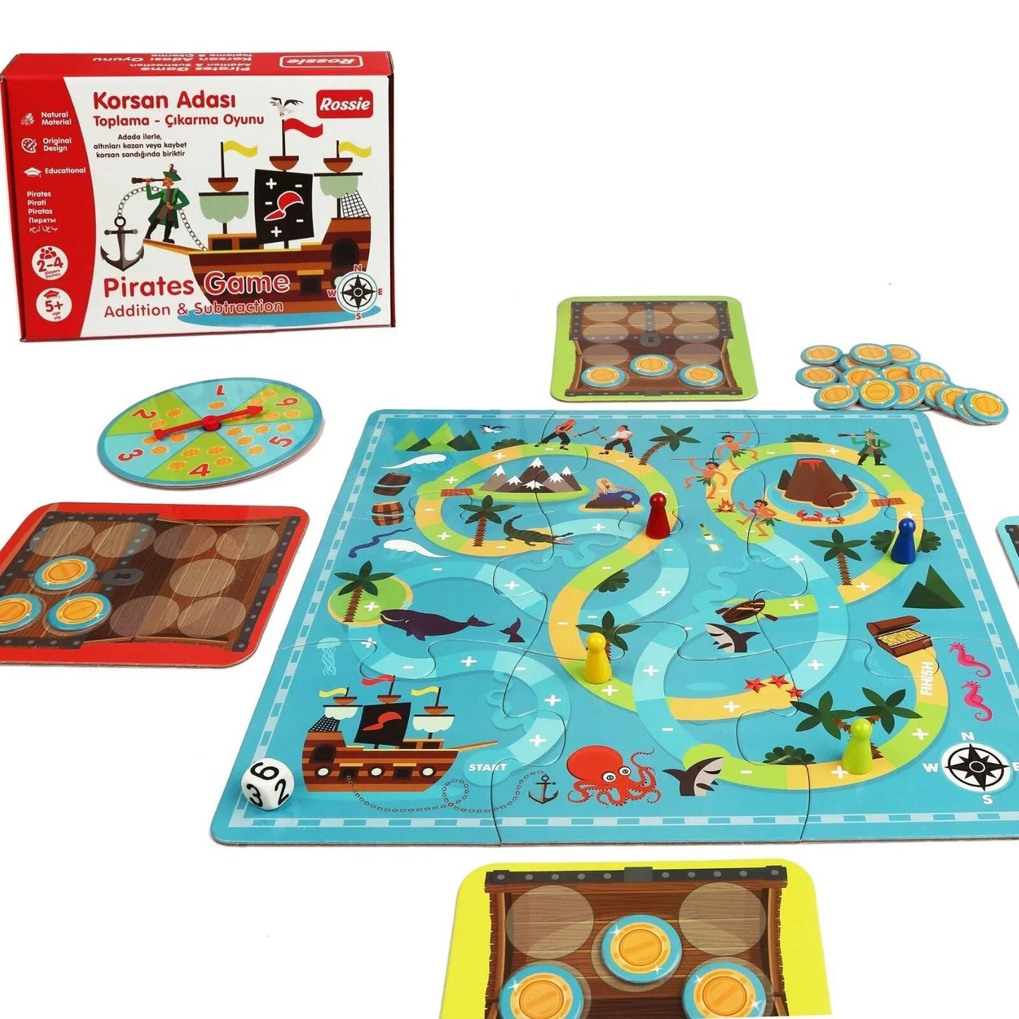 Pirates Addition & Subtraction Game - mezetto ebebek ebebek