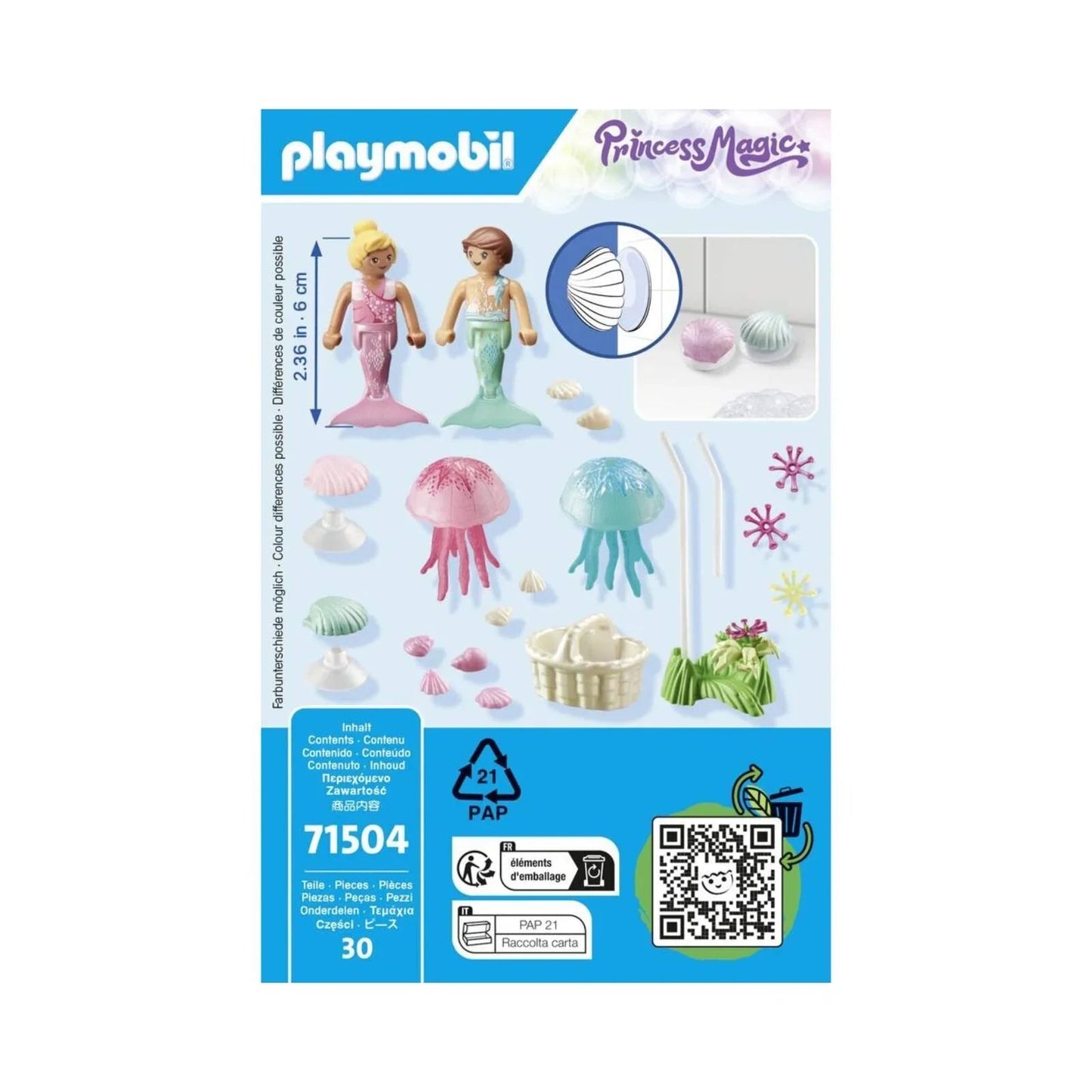 Playmobil Princess Magic 71504 Mermaid Children with Jellyfish - mezetto ebebek ebebek