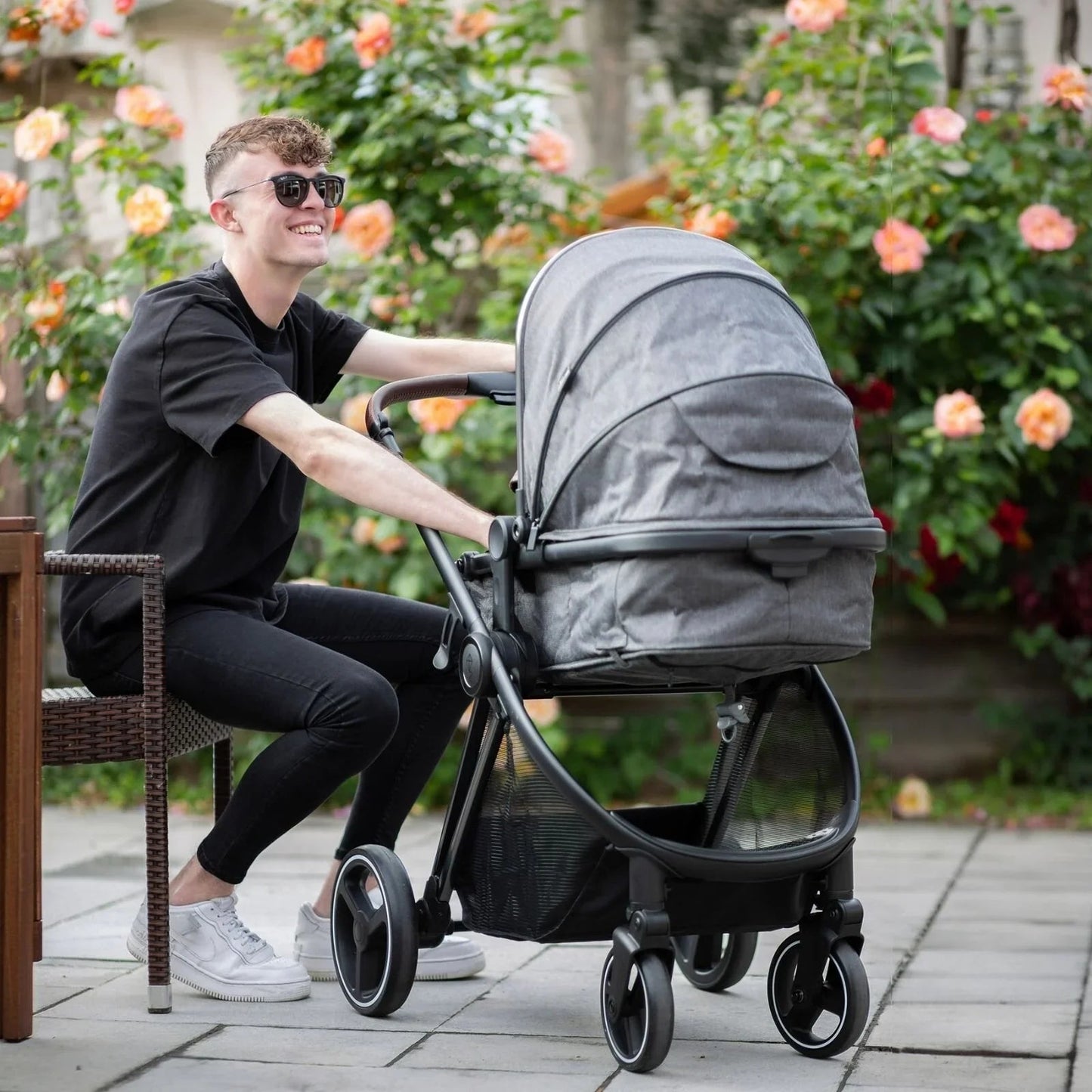 Red Kite Push Me Pace i - Size 3 - in - 1 Travel System - Grey - mezetto ebebek ebebek