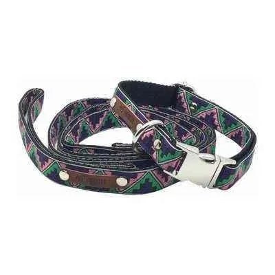 RegalPaws Personalised Pup Charm Cotton Collar - mezetto