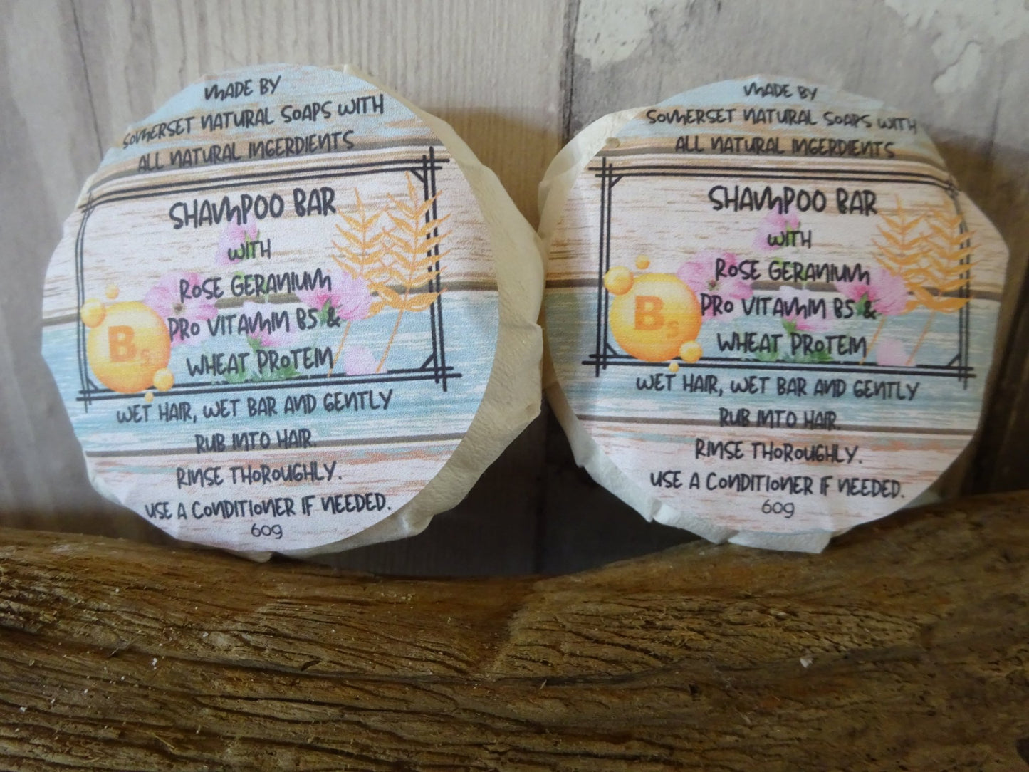 Rose Geranium Solid Shampoo - mezetto Shopify Collective Somerset Natural Soaps