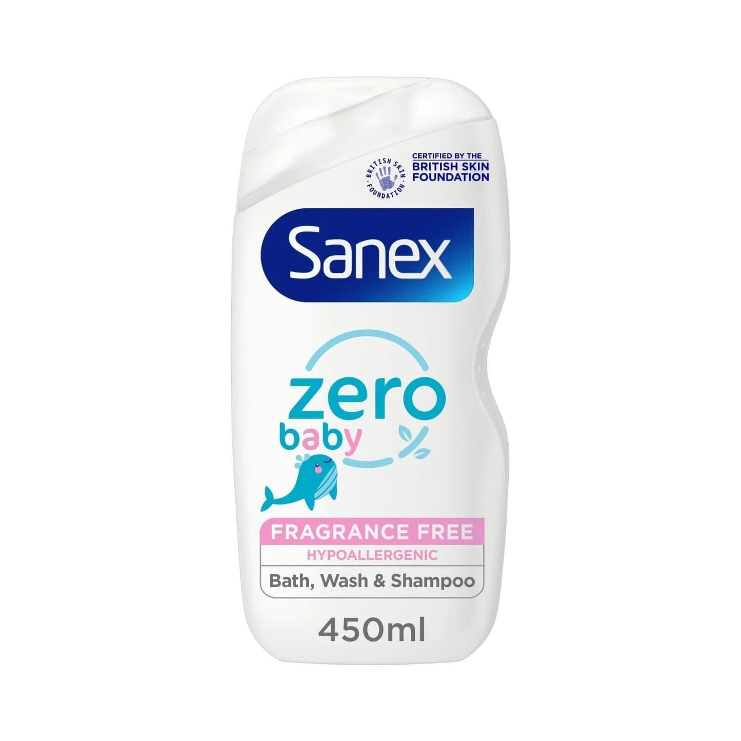 Sanex Baby Bath Foam and Shampoo Zero% Baby Frag Free 450ml - mezetto ebebek ebebek