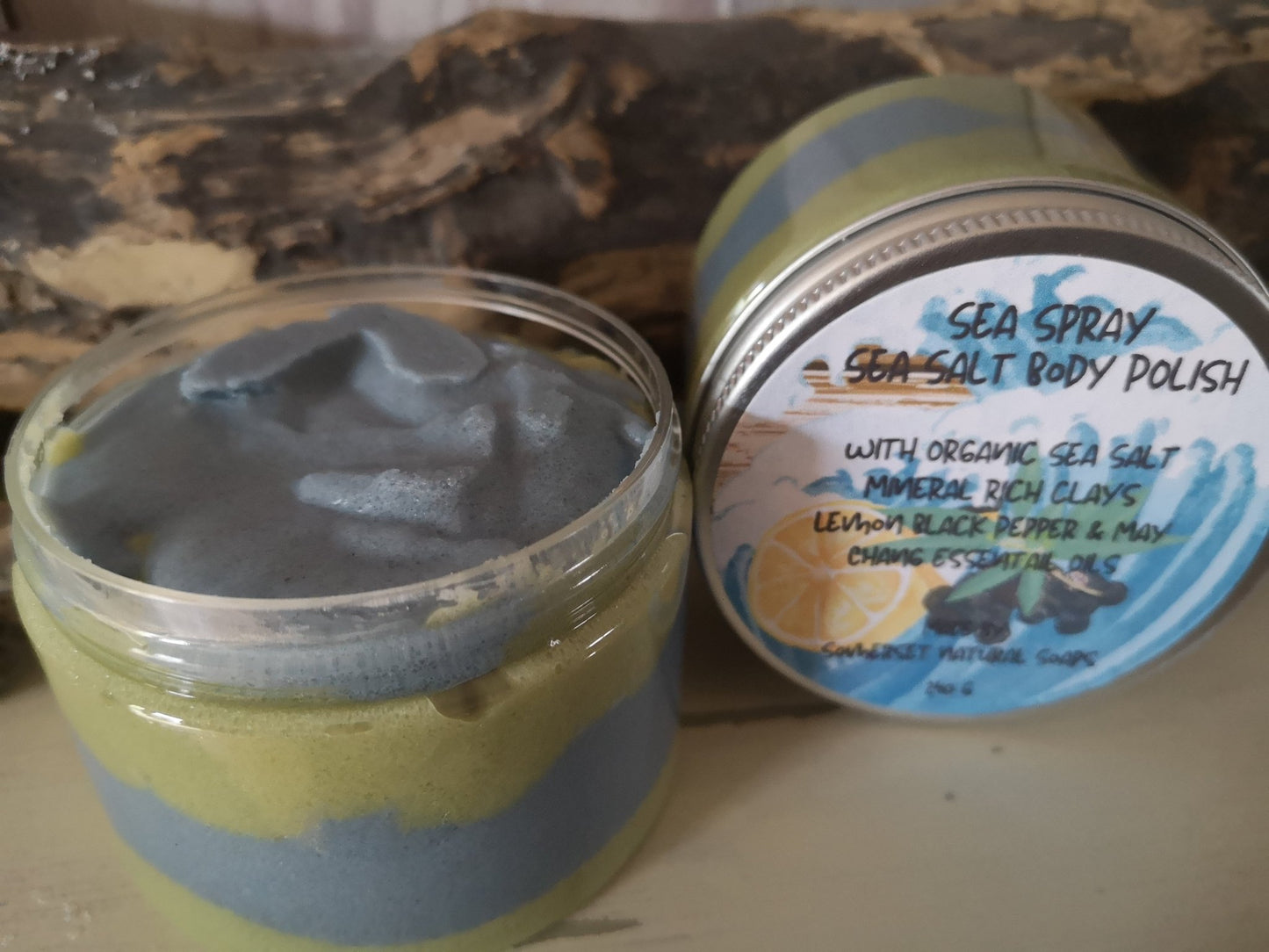 Sea Salt Body Polish Sea Breeze - mezetto Shopify Collective Somerset Natural Soaps